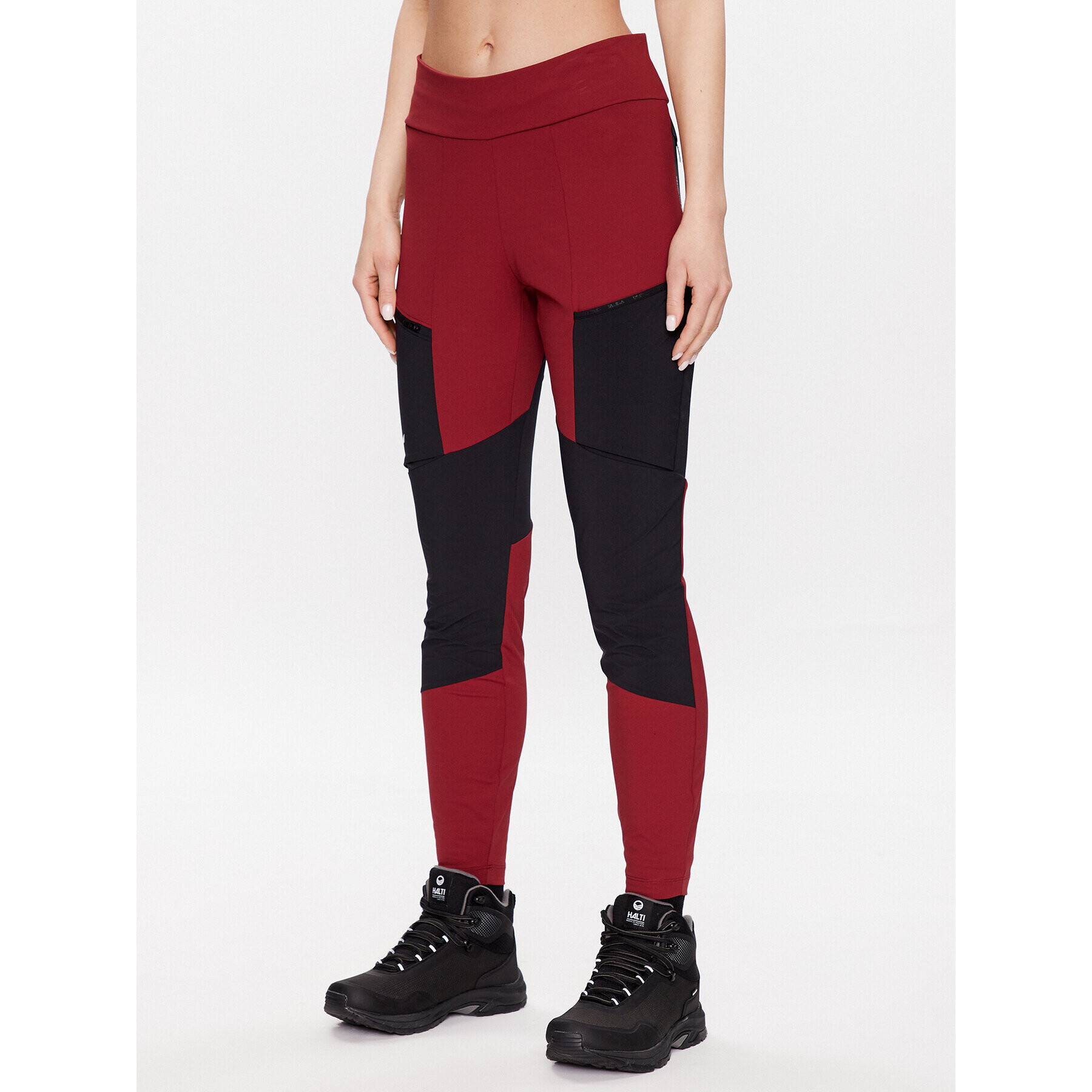 Salewa Leggings Puez Dry 28331 Bordó Slim Fit - Pepit.hu