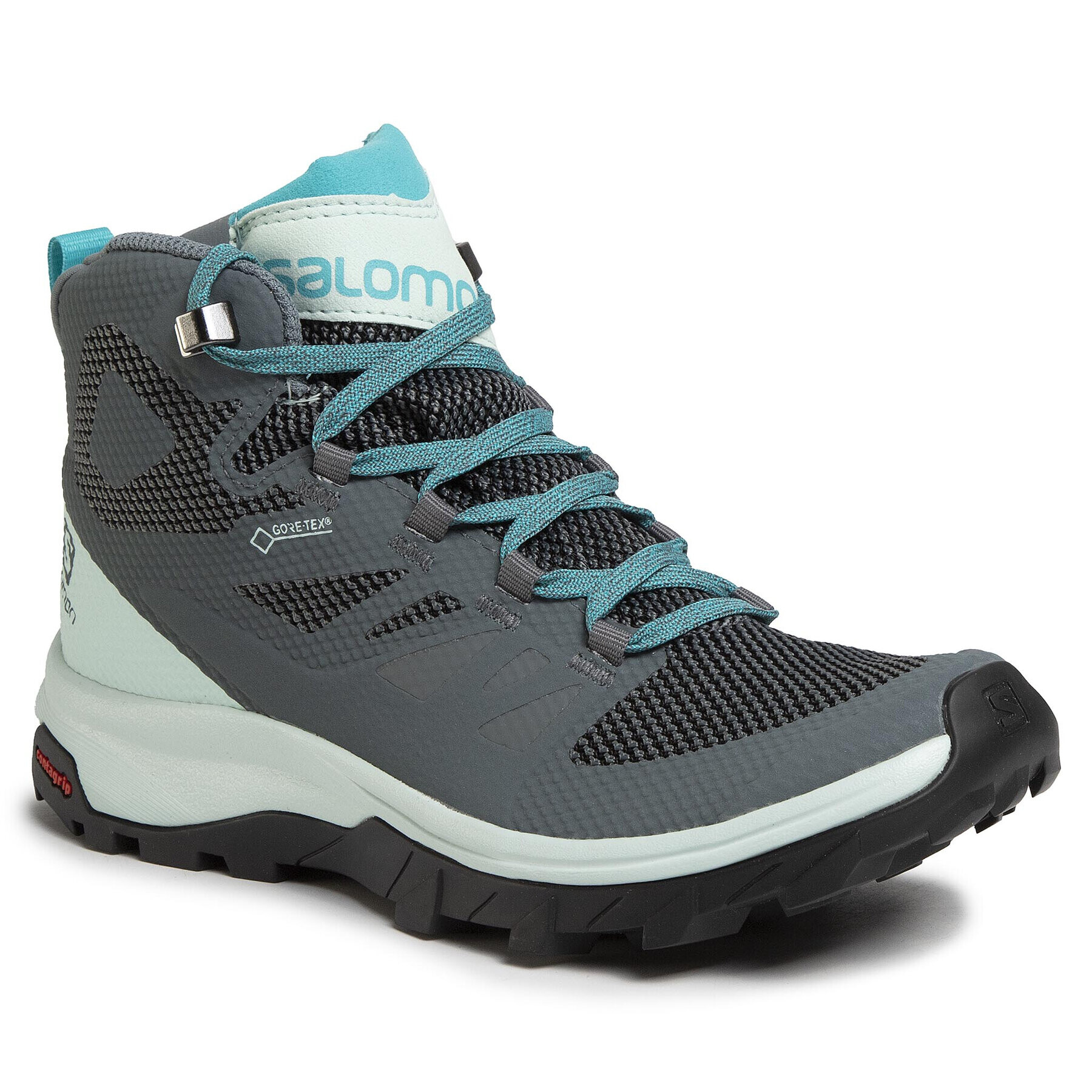 Salomon Bakancs Outline Mid Gtx GORE-TEX 409965 20 V0 Szürke - Pepit.hu