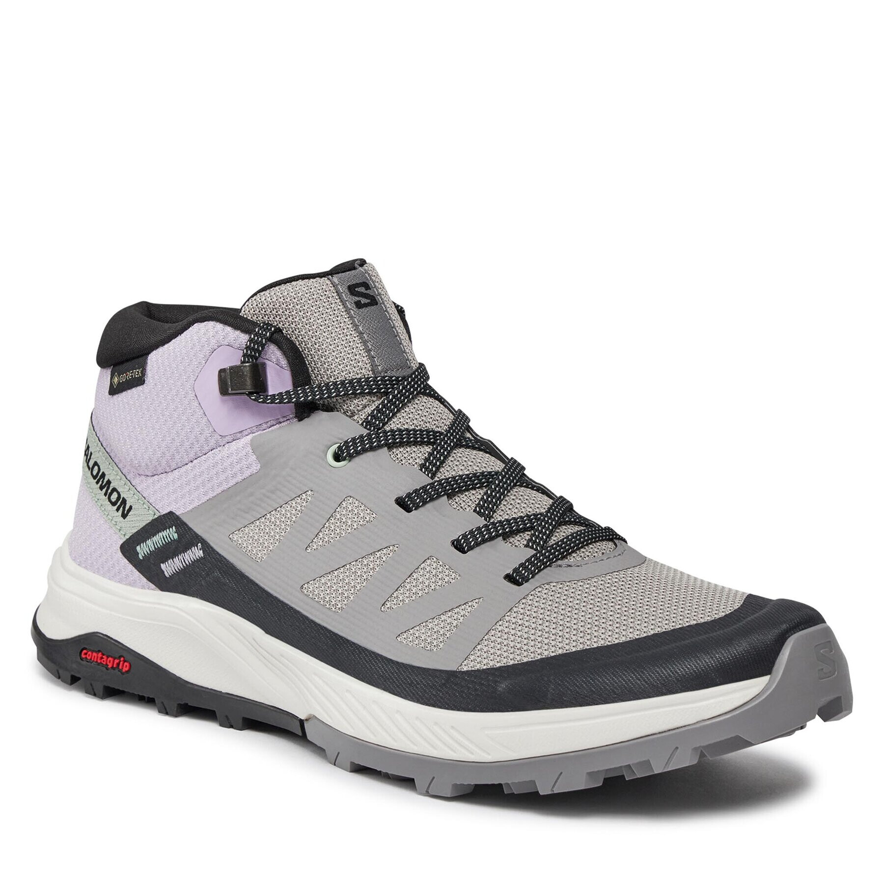 Salomon Bakancs Outrise Mid GORE-TEX L47160600 Fekete - Pepit.hu