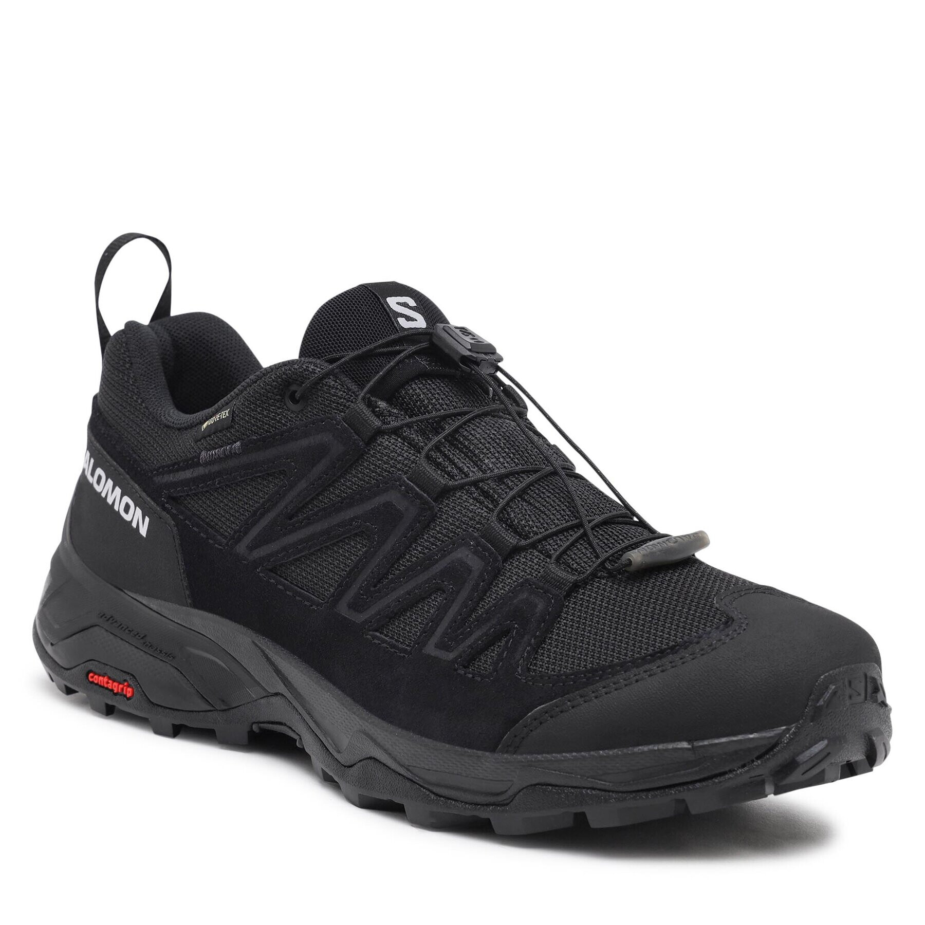 Salomon Bakancs X Ward Leather GORE-TEX L47182300 Fekete - Pepit.hu