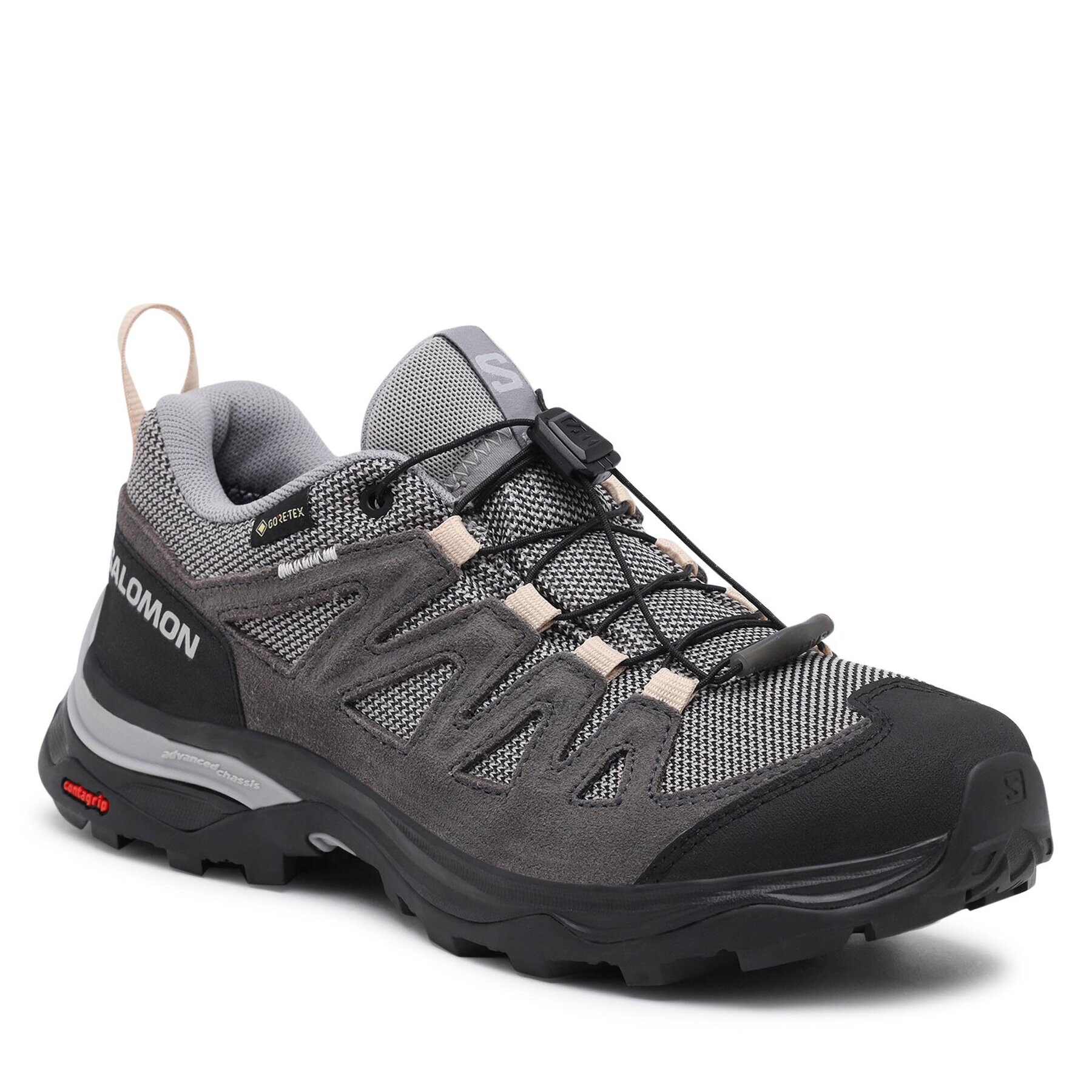 Salomon Bakancs X Ward Leather GORE-TEX L47182400 Fekete - Pepit.hu