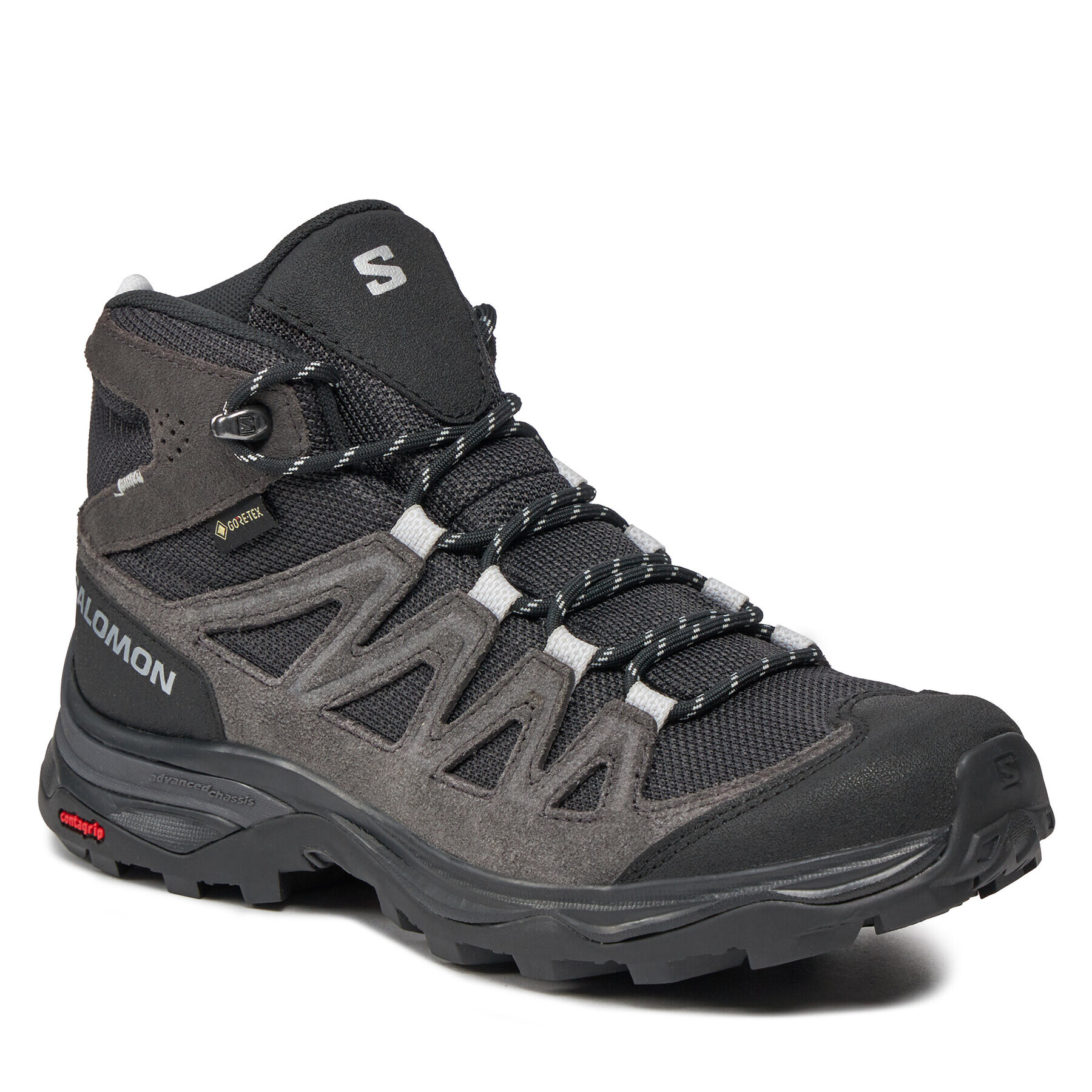 Salomon Bakancs X Ward Leather Mid GORE-TEX L47181900 Fekete - Pepit.hu