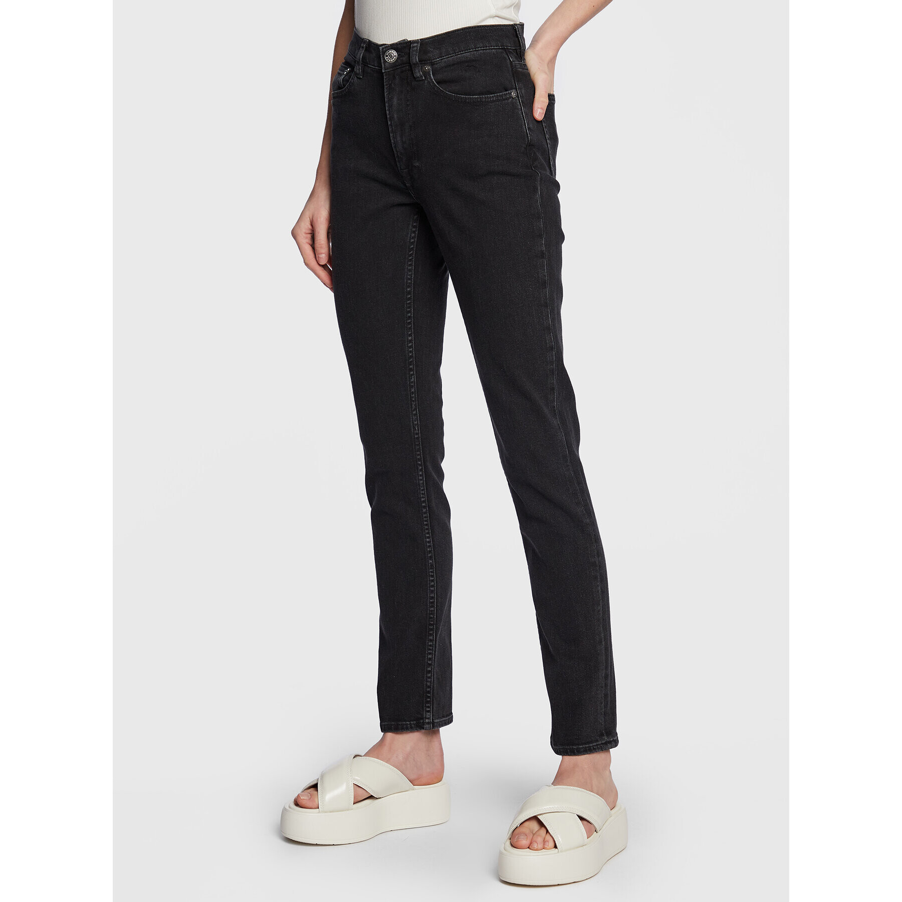 Samsøe Samsøe Farmer Billie F22400165 Fekete Slim Fit - Pepit.hu