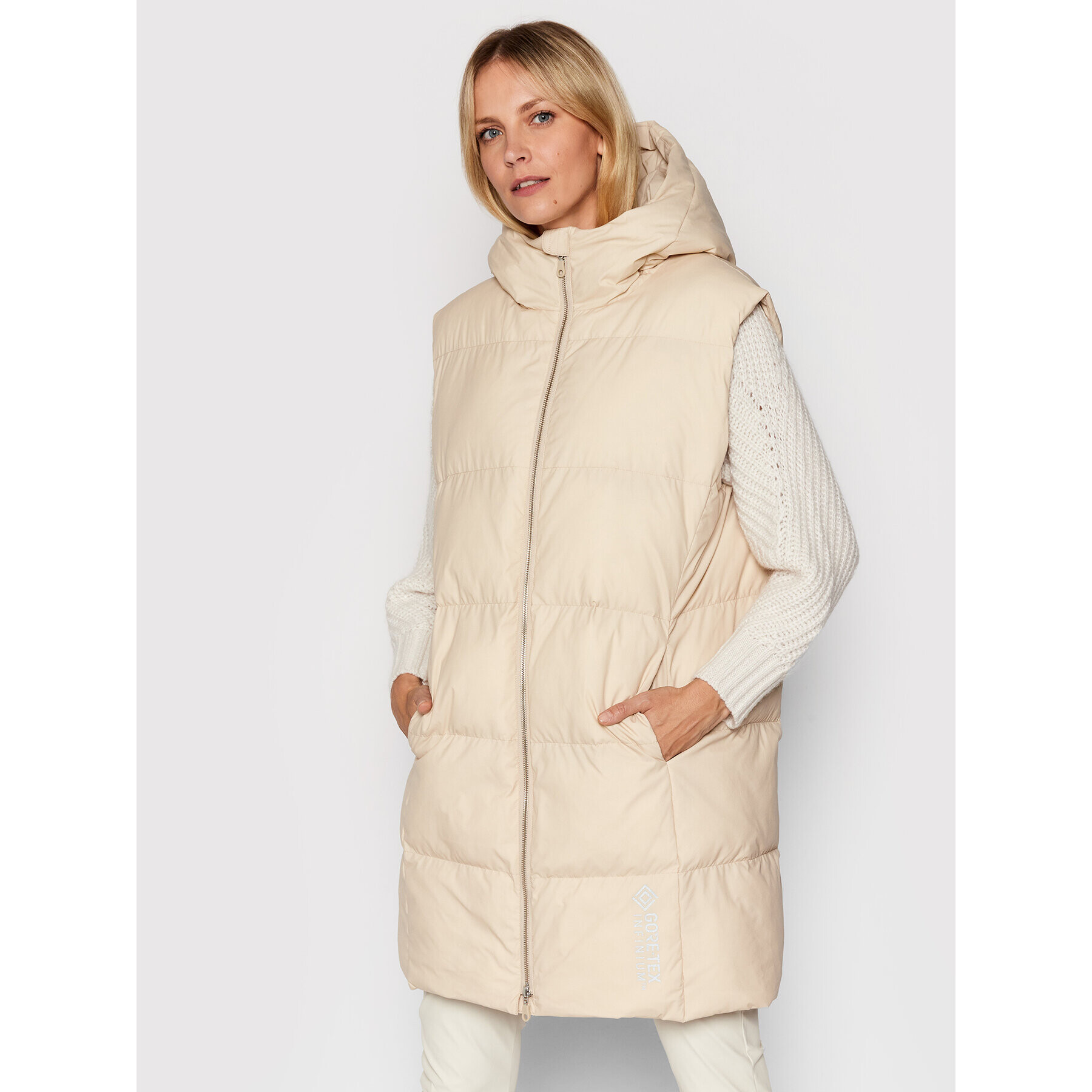 Samsøe Samsøe Mellény Cloud F21300001 Bézs Regular Fit - Pepit.hu