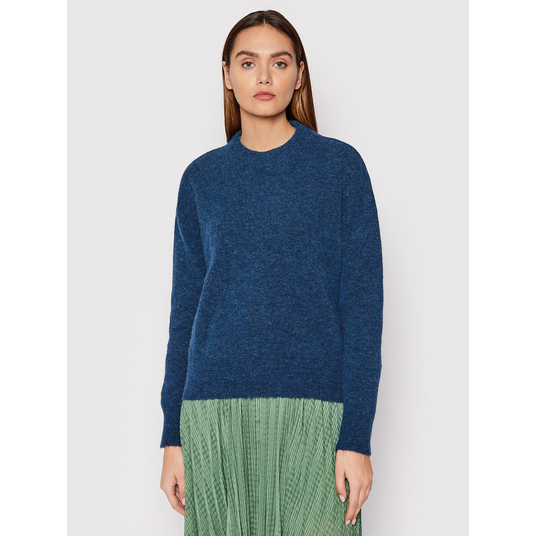 Samsøe Samsøe Sweater Anour F18422025 Sötétkék Relaxed Fit - Pepit.hu