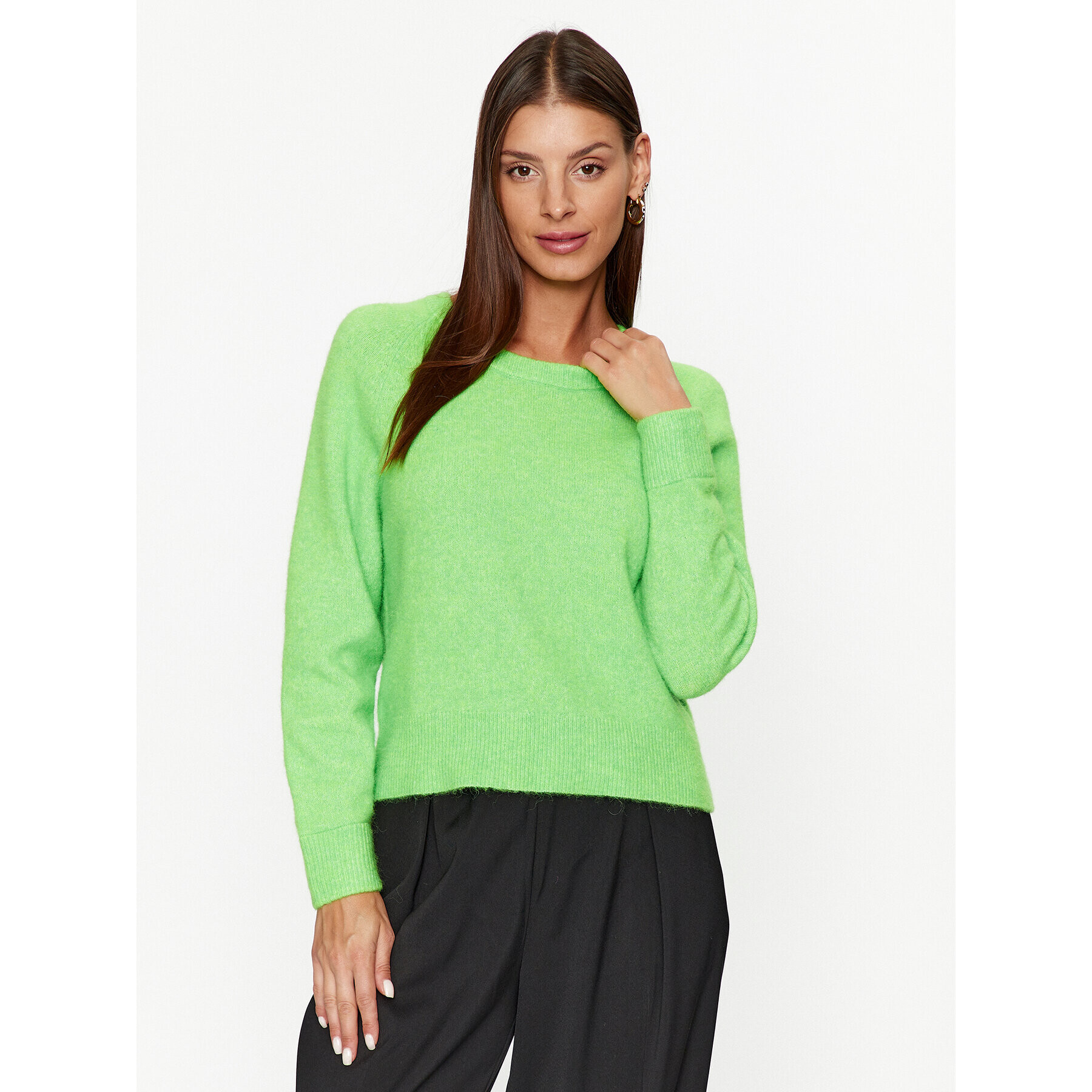 Samsøe Samsøe Sweater Nor F00022152 150146TCX Zöld Regular Fit - Pepit.hu