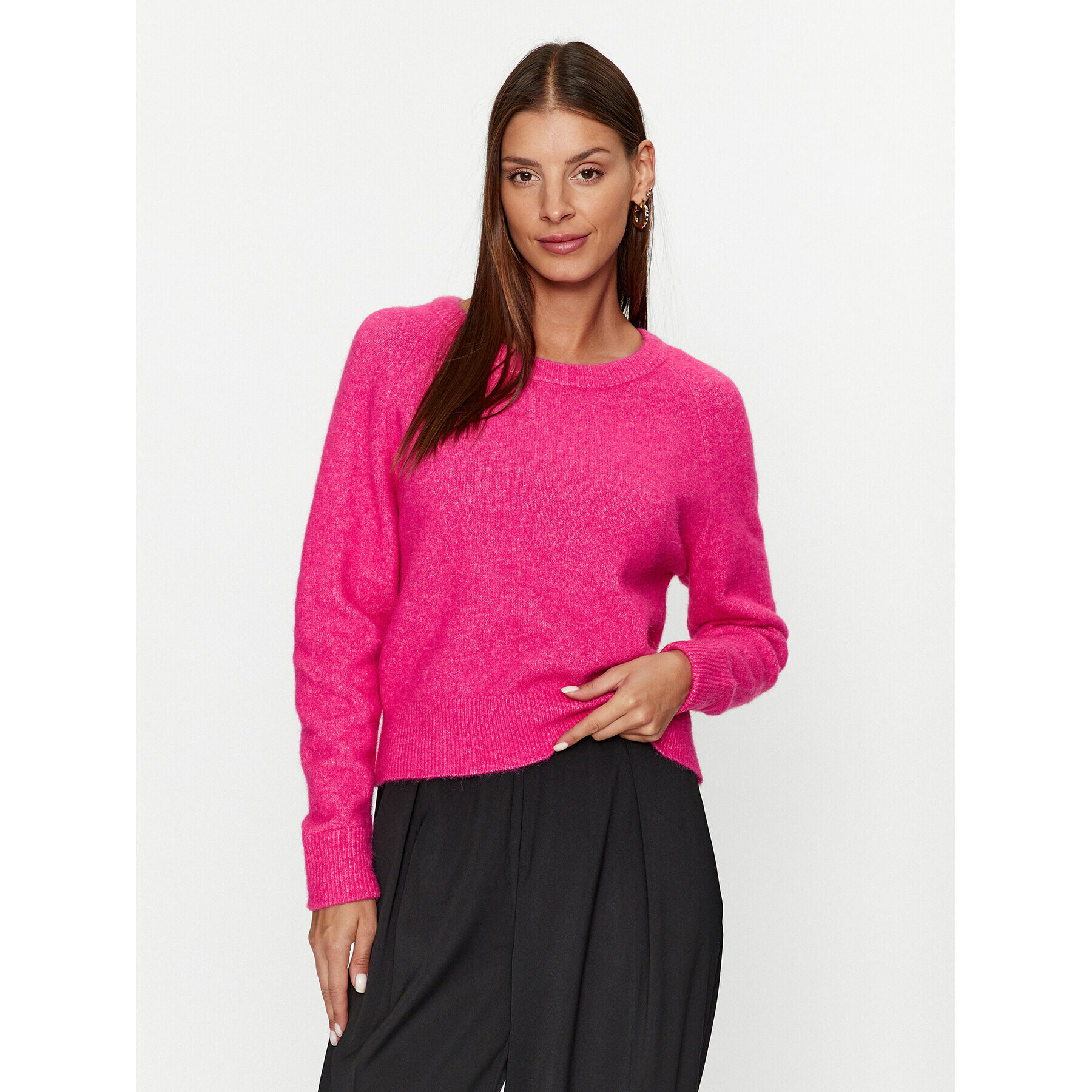 Samsøe Samsøe Sweater Nor F00022152 182330TCX Rózsaszín Regular Fit - Pepit.hu