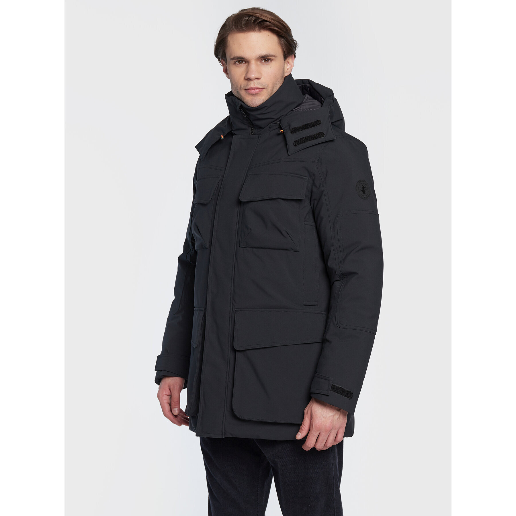 Save The Duck Parka P40181M SMEG15 Fekete Regular Fit - Pepit.hu