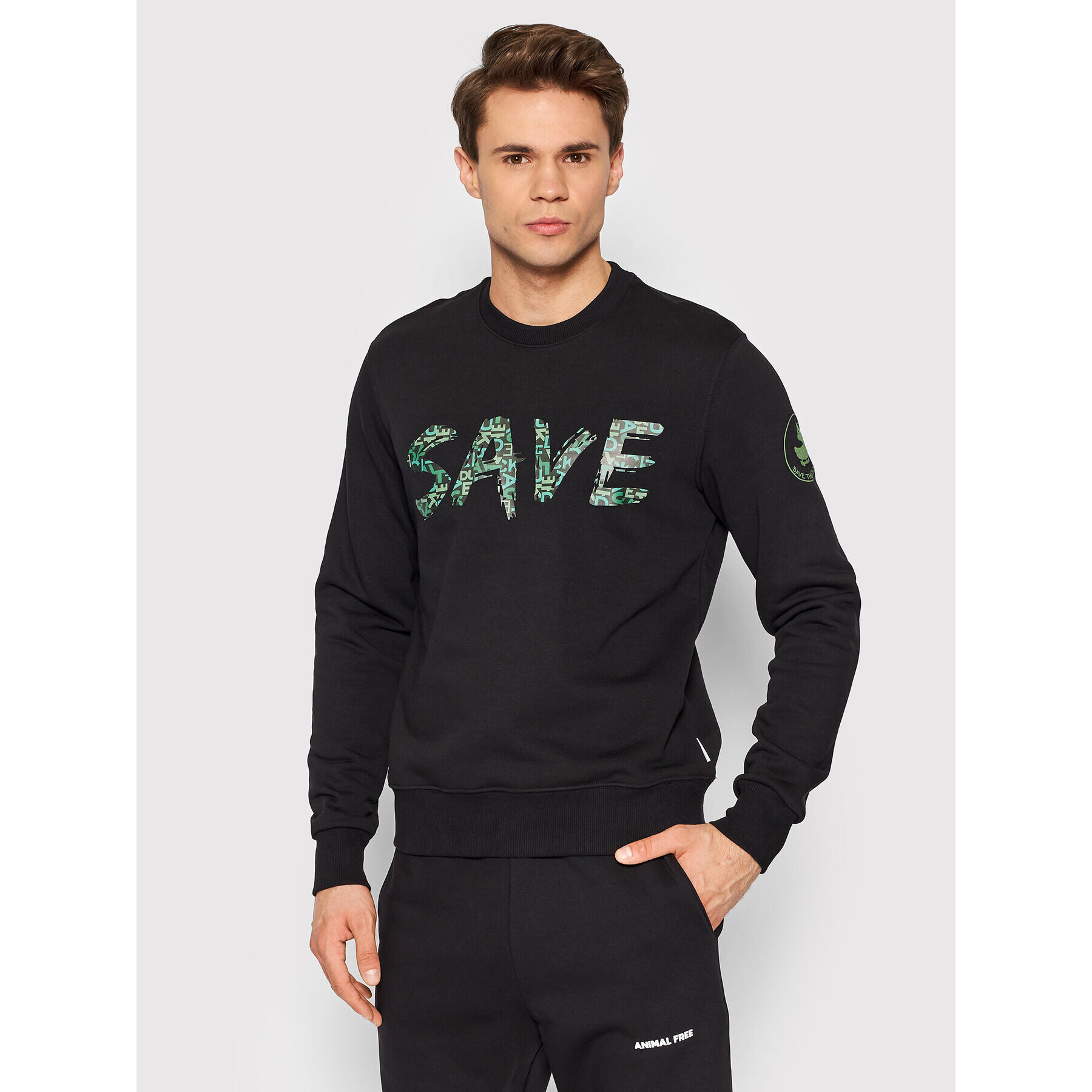 Save The Duck Pulóver DF0702M BLEE14 Fekete Regular Fit - Pepit.hu