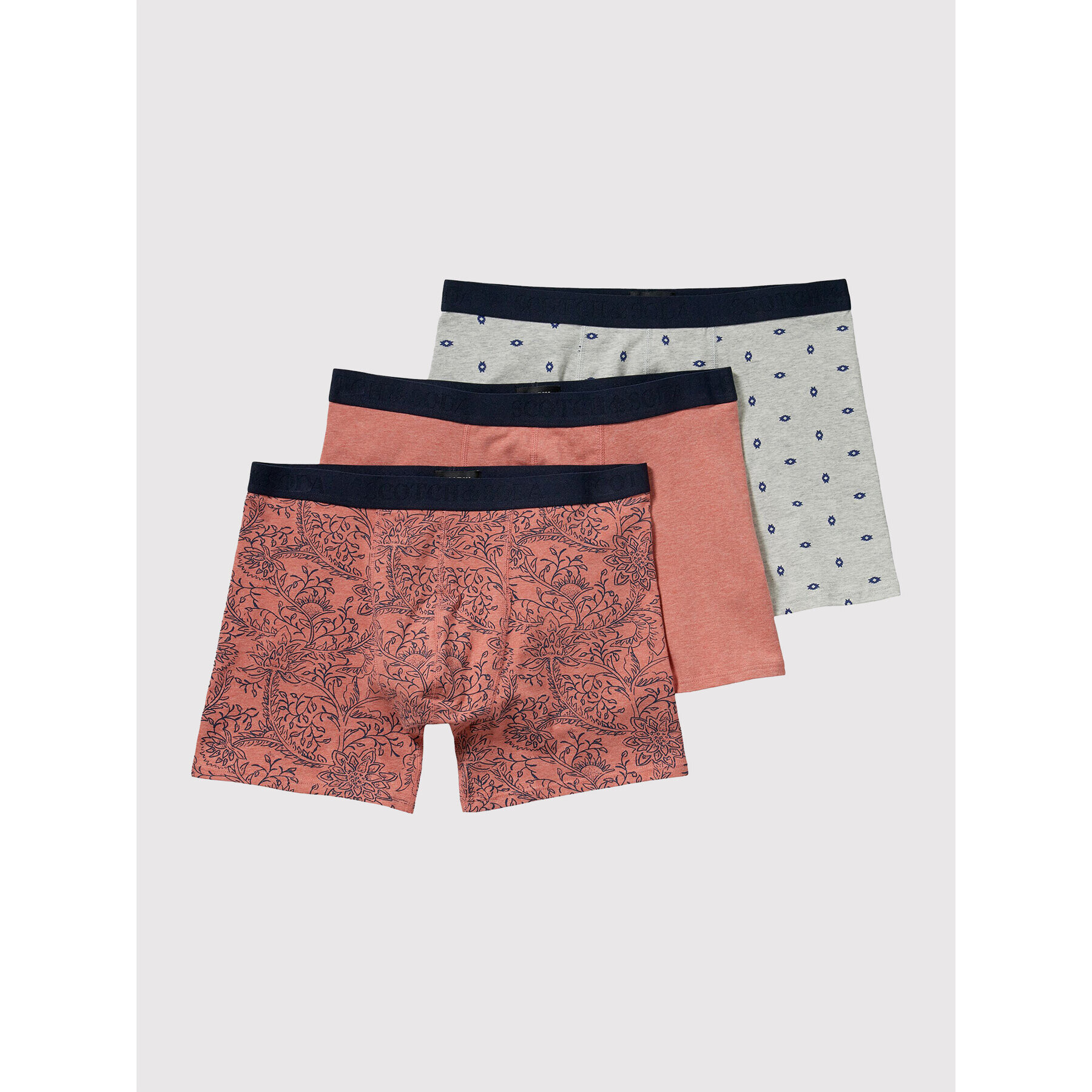 Scotch & Soda 3 darab boxer 168558 Piros - Pepit.hu