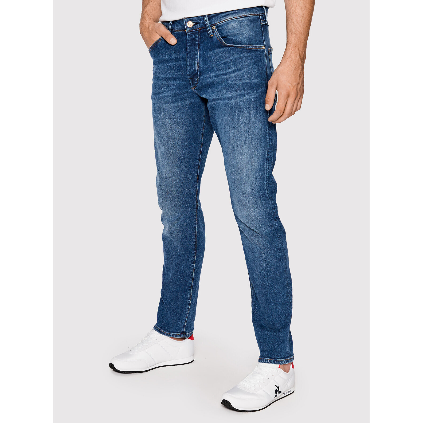 Scotch & Soda Farmer 168419 Kék Slim Tapered Fit - Pepit.hu