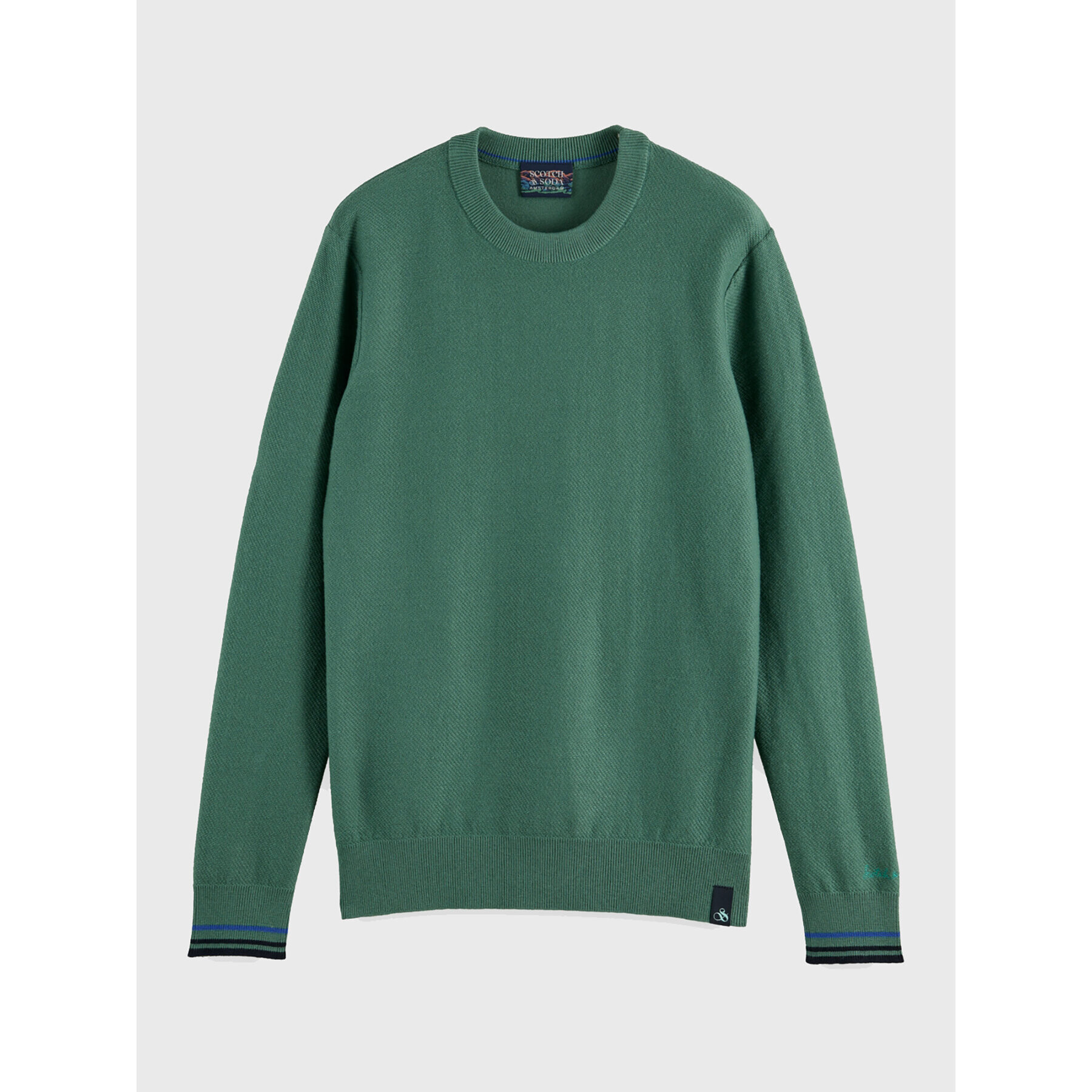 Scotch & Soda Sweater 169260 Zöld Regular Fit - Pepit.hu