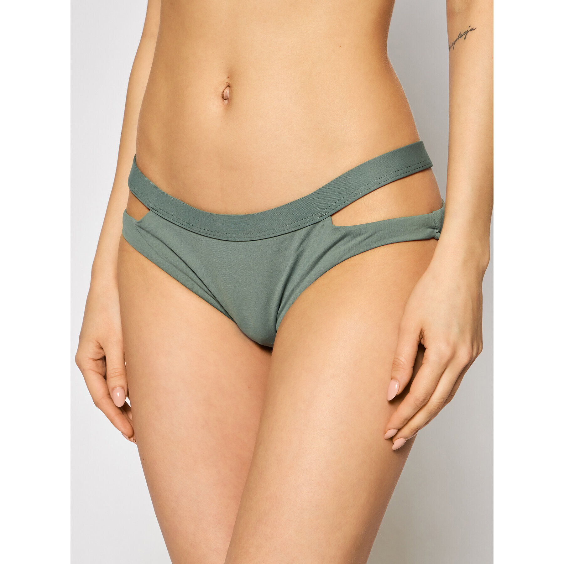 Seafolly Bikini alsó Active Split Band Hipster 40357-058 Zöld - Pepit.hu