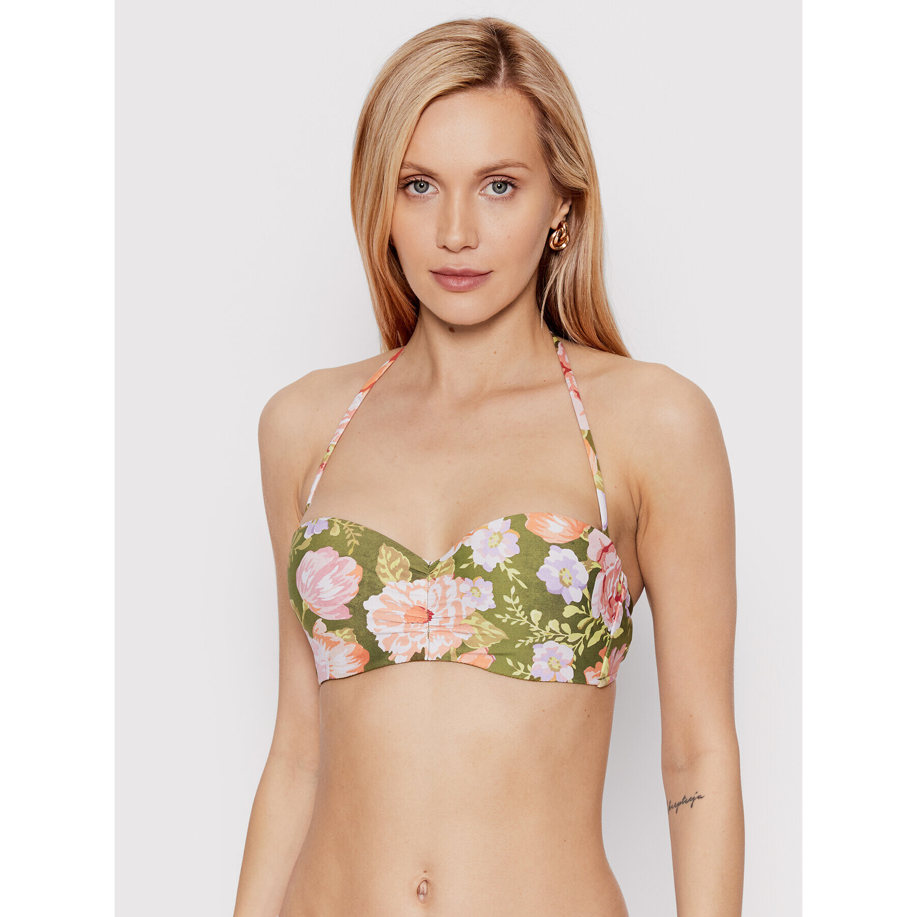 Seafolly Bikini felső Paradise Garden 30574-960 Zöld - Pepit.hu