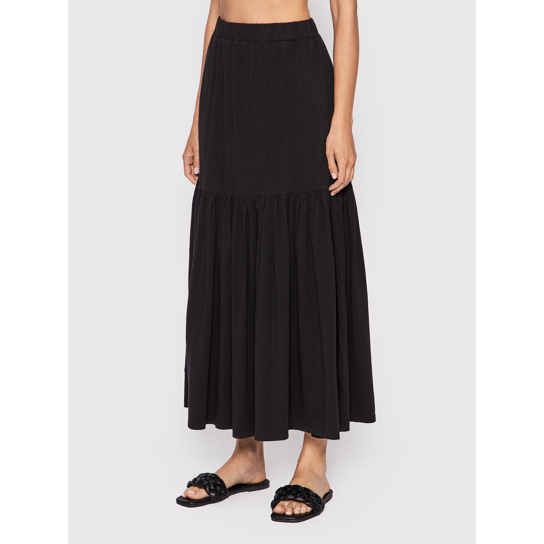 Seafolly Maxi szoknya 54666-SK Fekete Relaxed Fit - Pepit.hu