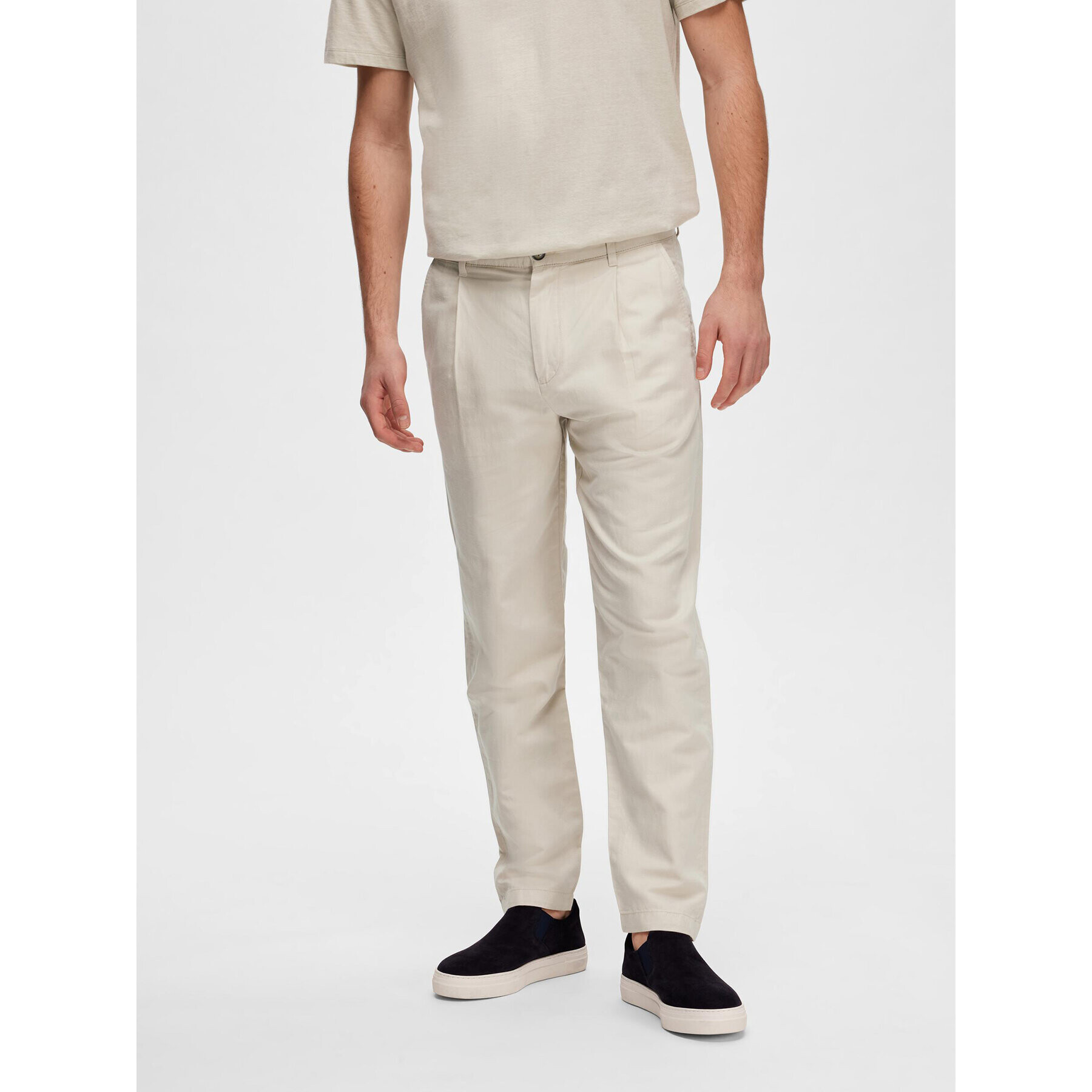 Selected Homme Chinos 16089420 Szürke Slim Tapered Fit - Pepit.hu