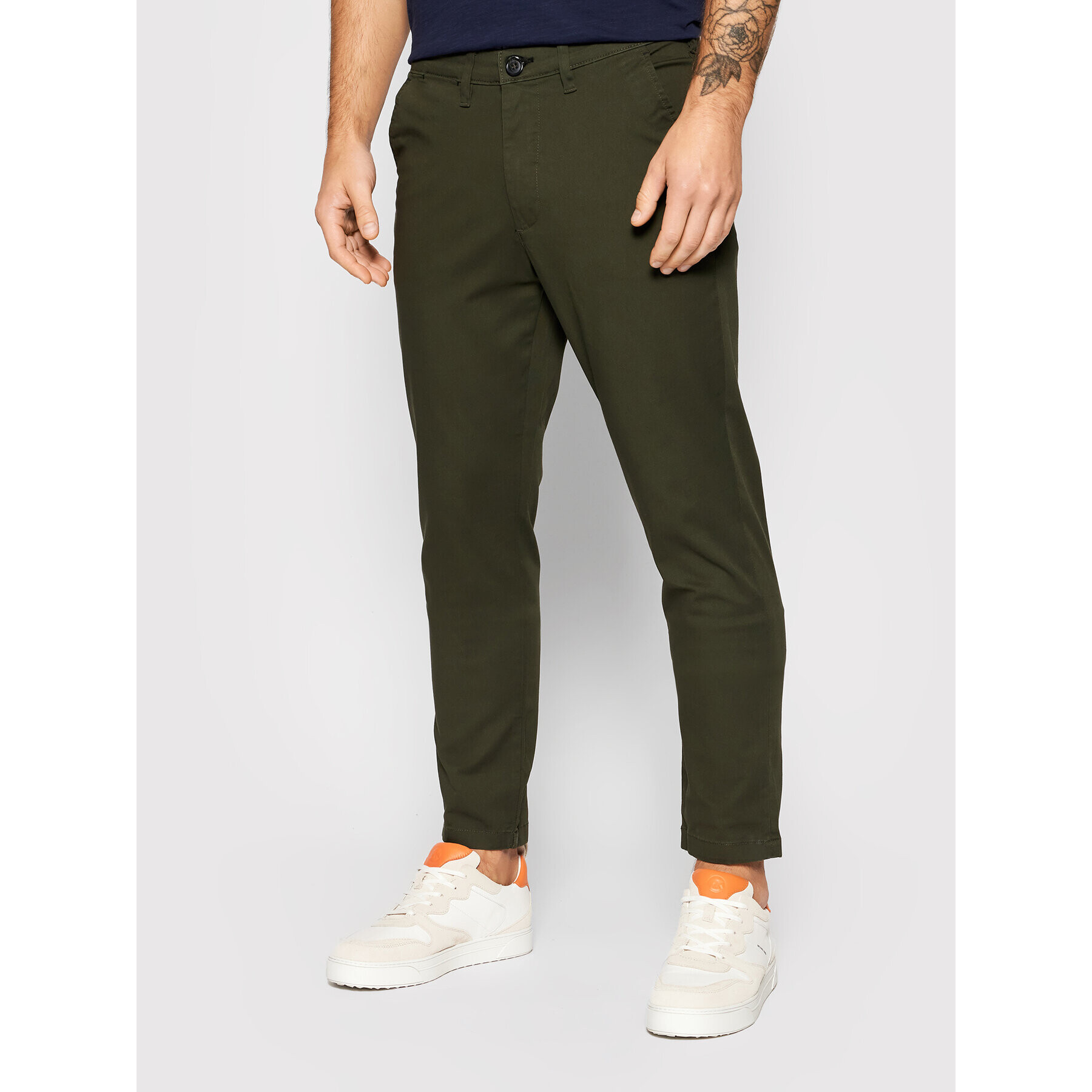 Selected Homme Chinos Miles 16074054 Zöld Slim Fit - Pepit.hu