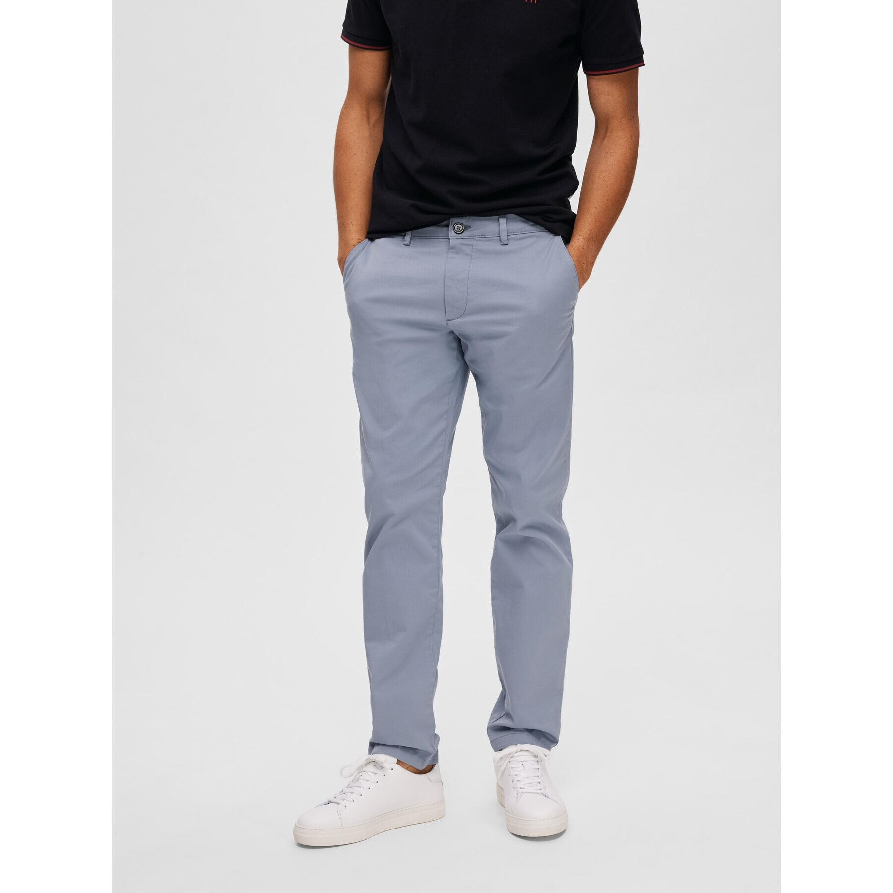 Selected Homme Chinos New 16087663 Szürke Slim Fit - Pepit.hu