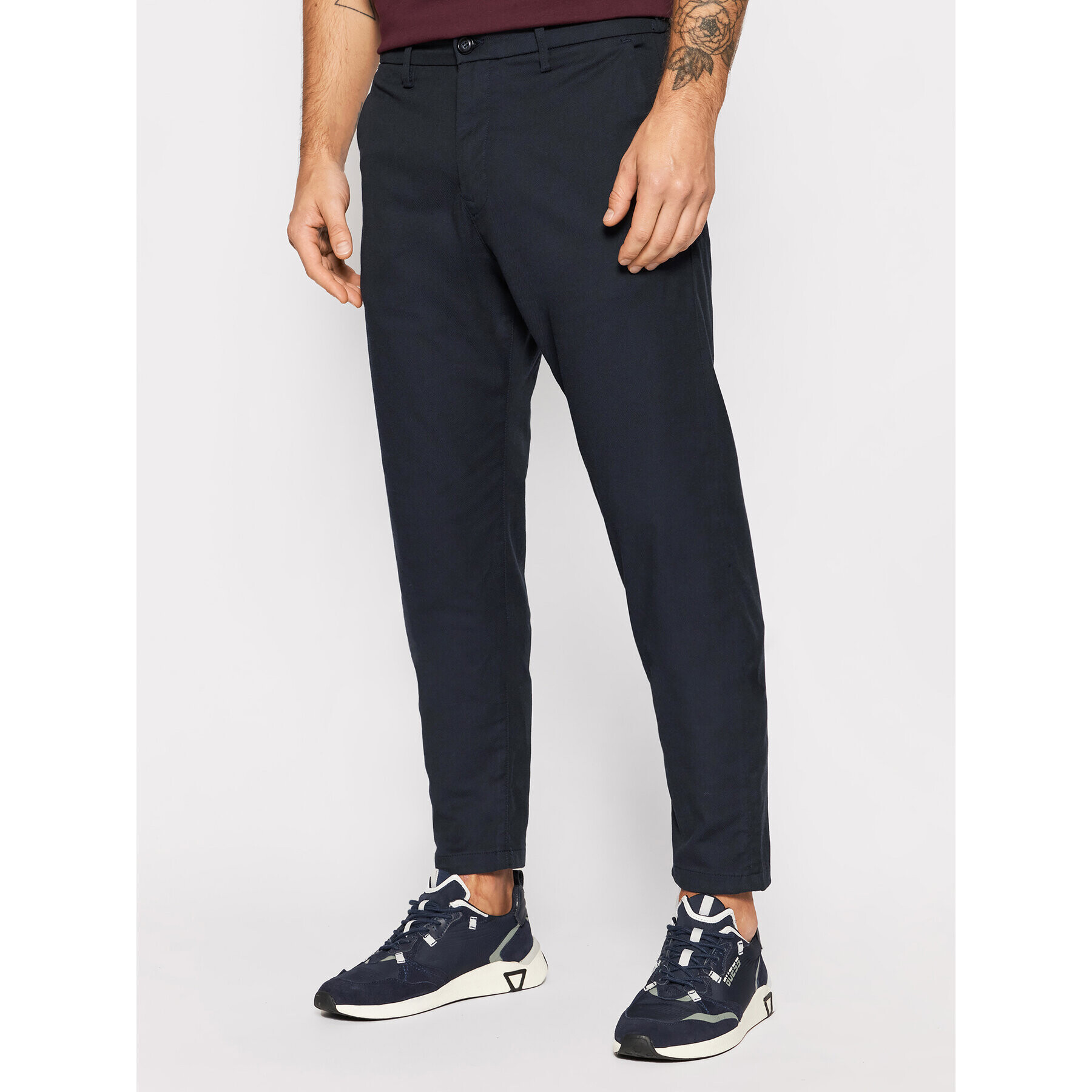 Selected Homme Chinos York 16081374 Sötétkék Slim Fit - Pepit.hu