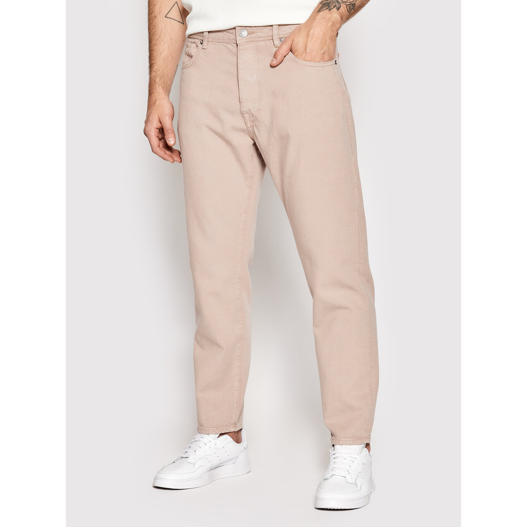 Selected Homme Farmer Aldu 16084039 Rózsaszín Cropped Fit - Pepit.hu