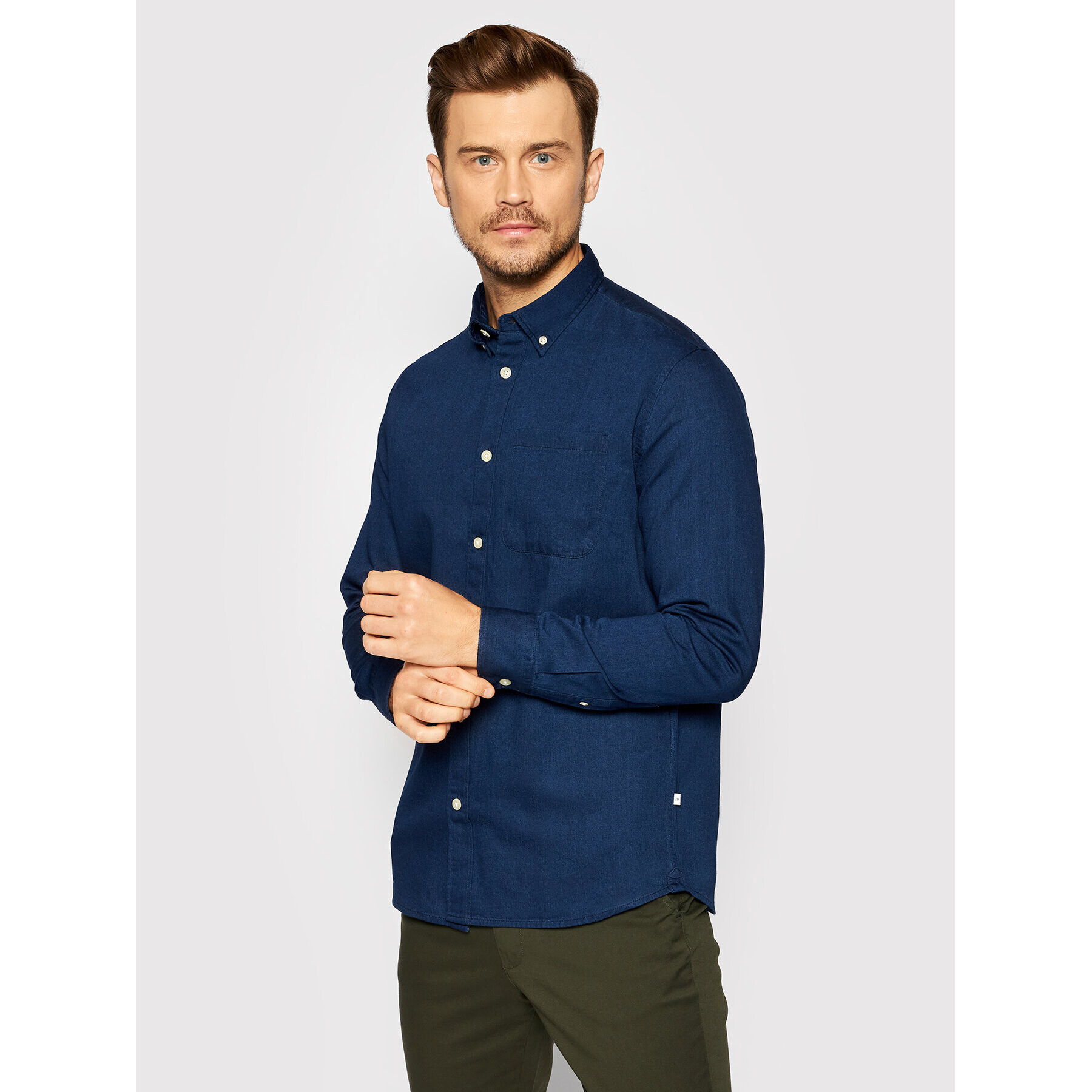 Selected Homme Farmering Rick 16077358 Sötétkék Regular Fit - Pepit.hu