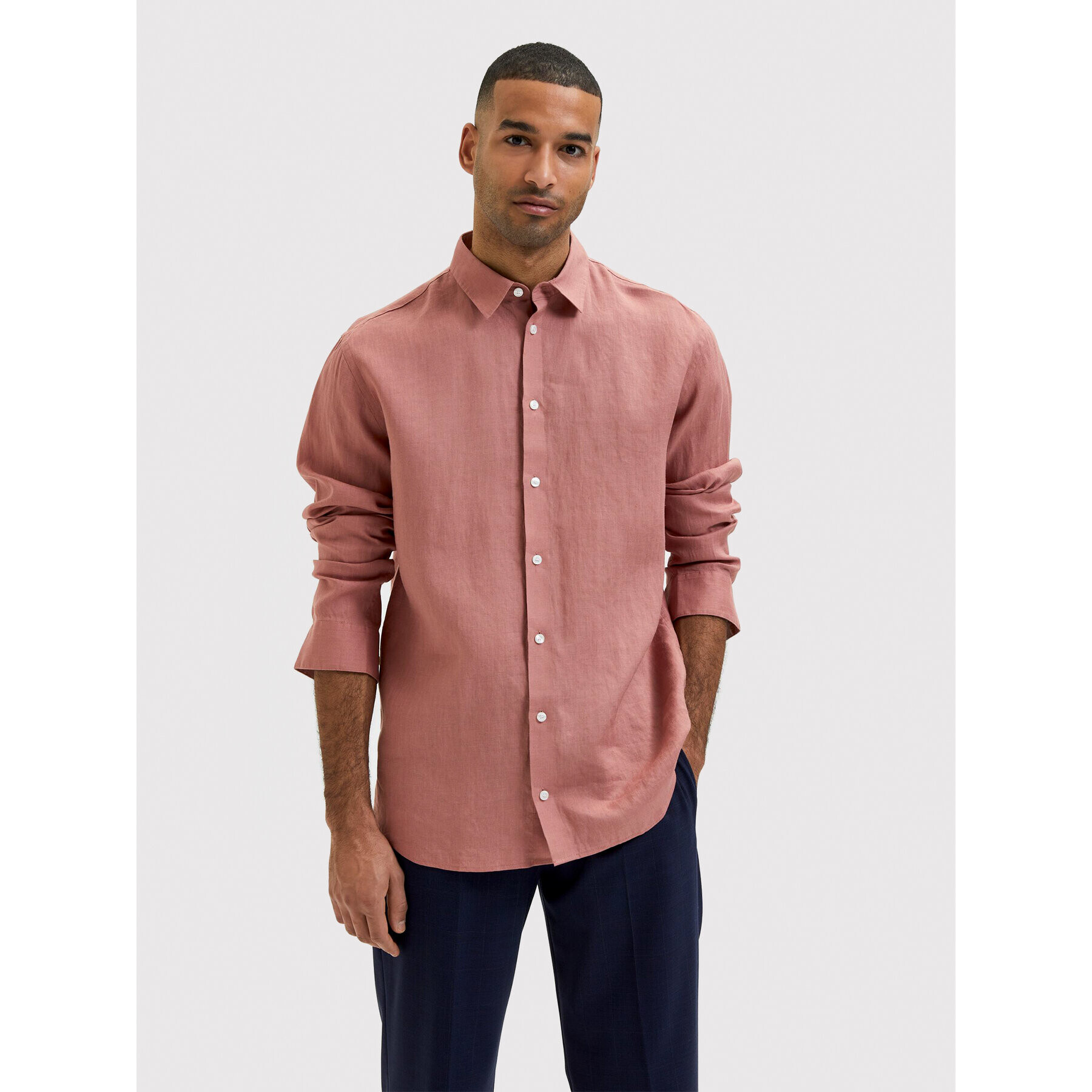 Selected Homme Ing Kylian 16083774 Rózsaszín Regular Fit - Pepit.hu