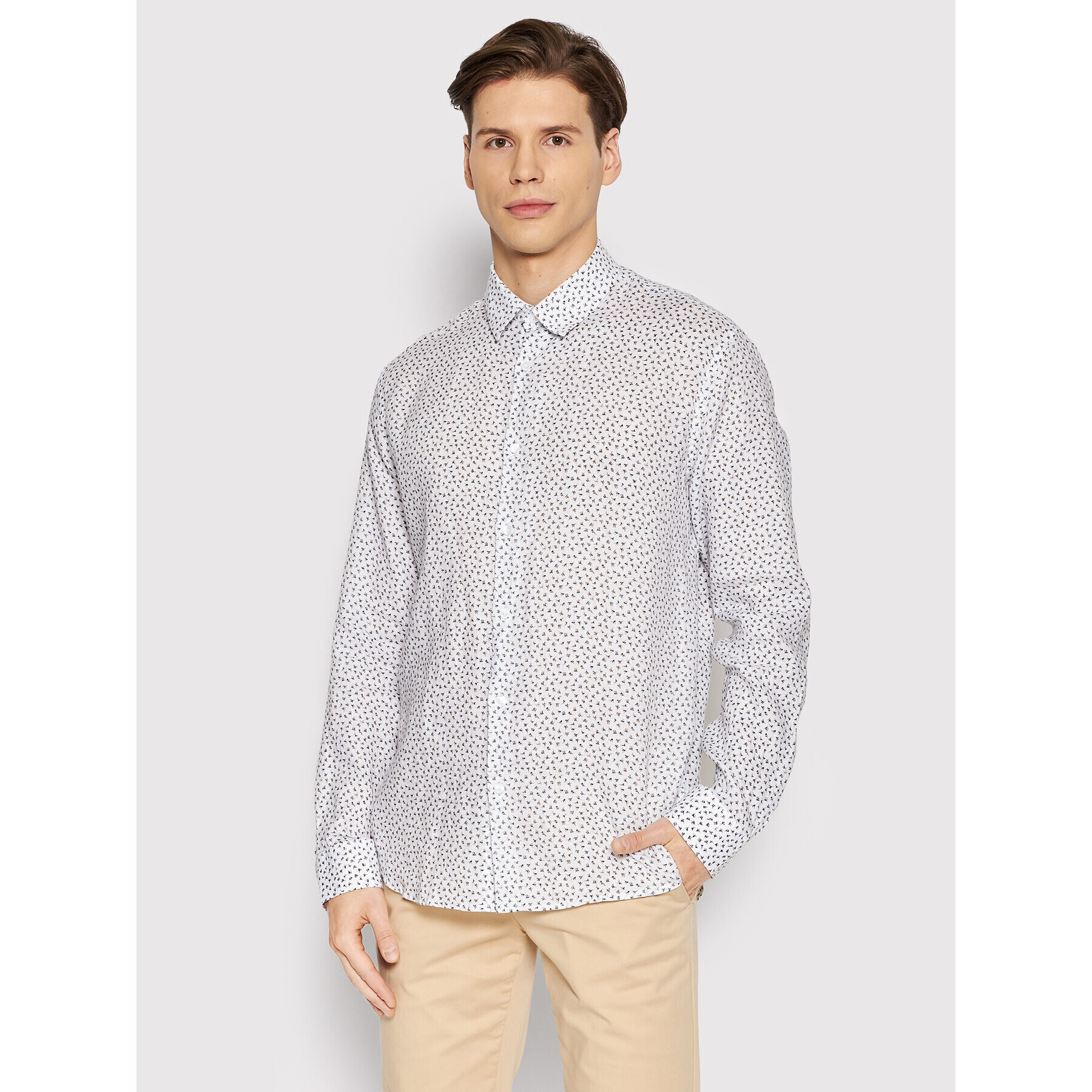 Selected Homme Ing Kylian 16083776 Fehér Regular Fit - Pepit.hu