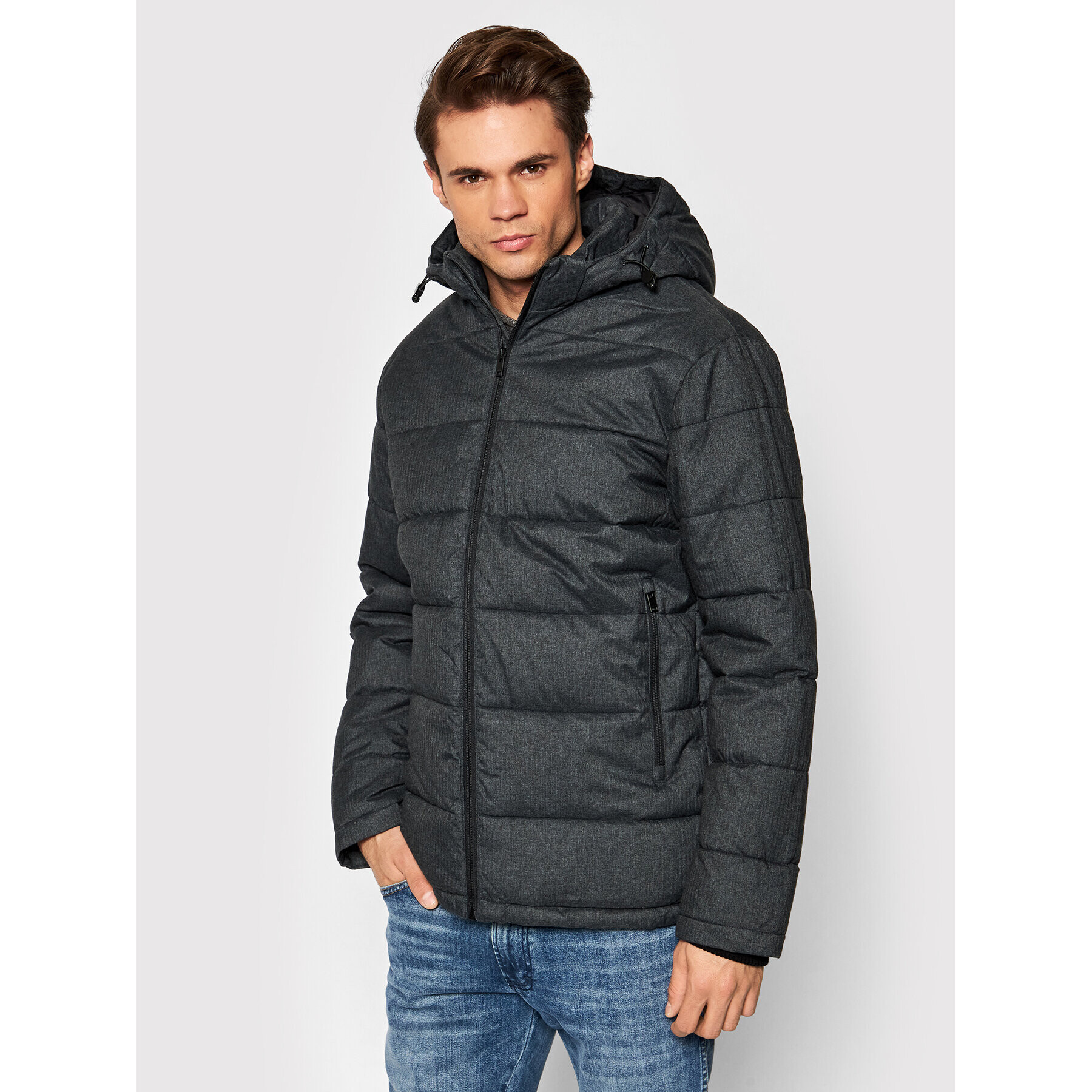 Selected Homme Pehelykabát Bergen 16077637 Szürke Regular Fit - Pepit.hu