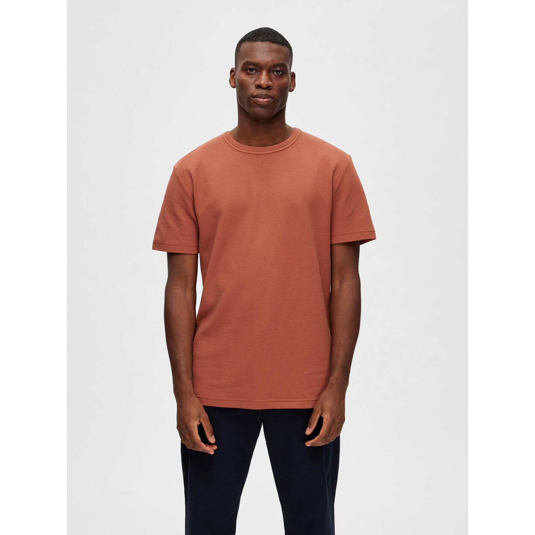 Selected Homme Póló 16088532 Piros Relaxed Fit - Pepit.hu