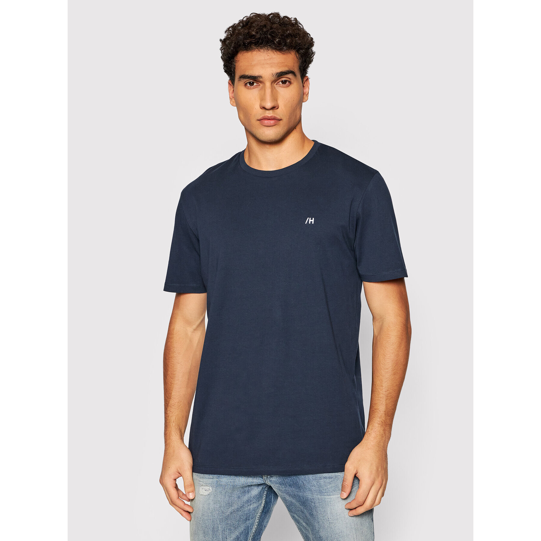 Selected Homme Póló Madrid 16082911 Sötétkék Regular Fit - Pepit.hu