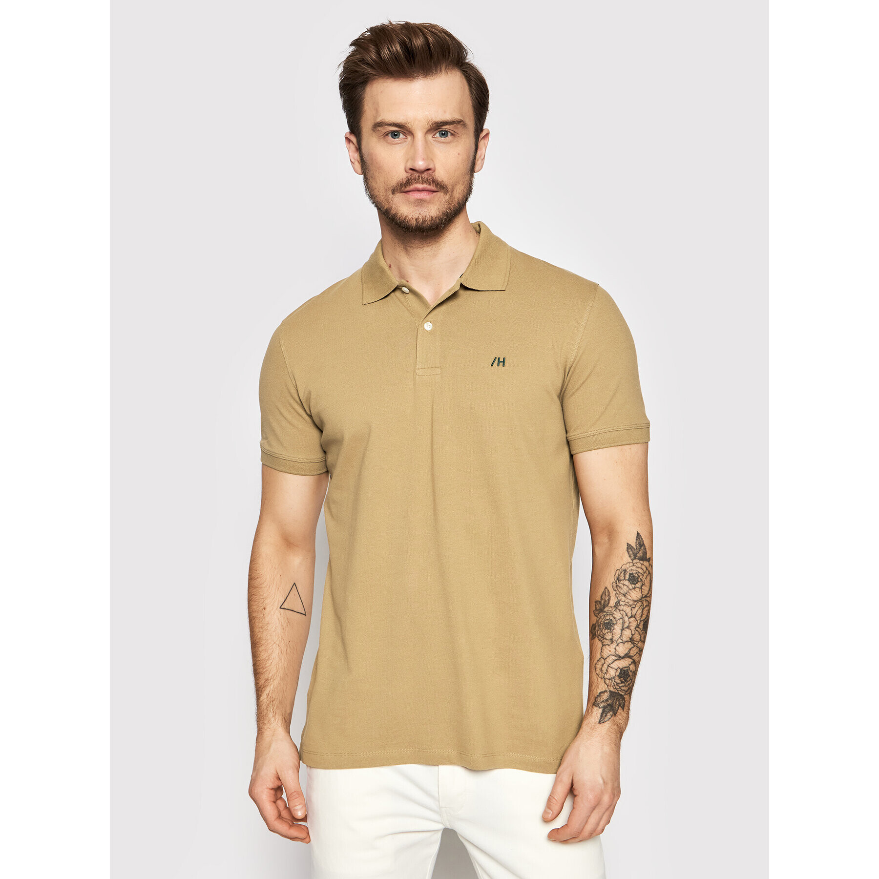 Selected Homme Pólóing Aze 16082840 Barna Regular Fit - Pepit.hu