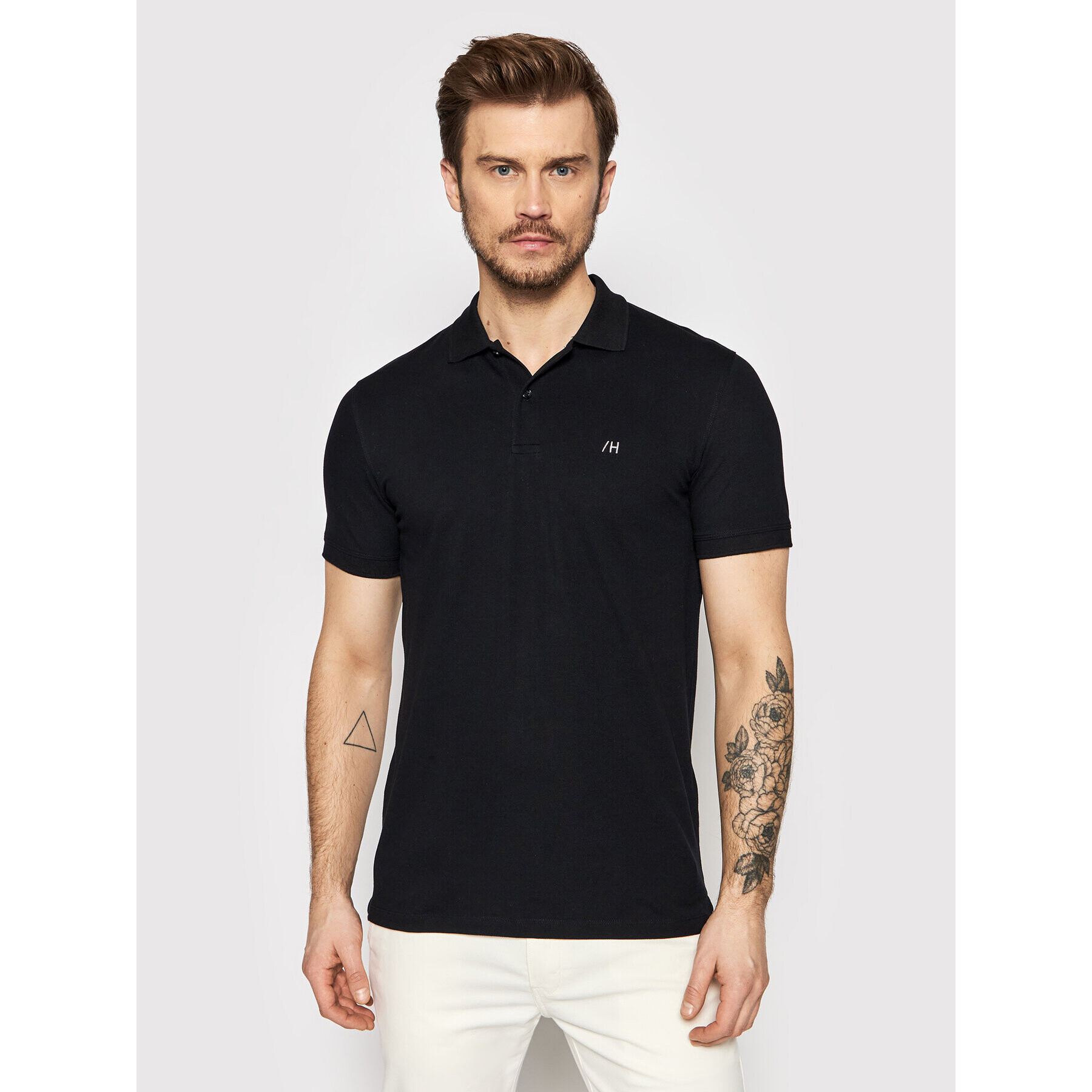 Selected Homme Pólóing Aze 16082840 Fekete Regular Fit - Pepit.hu