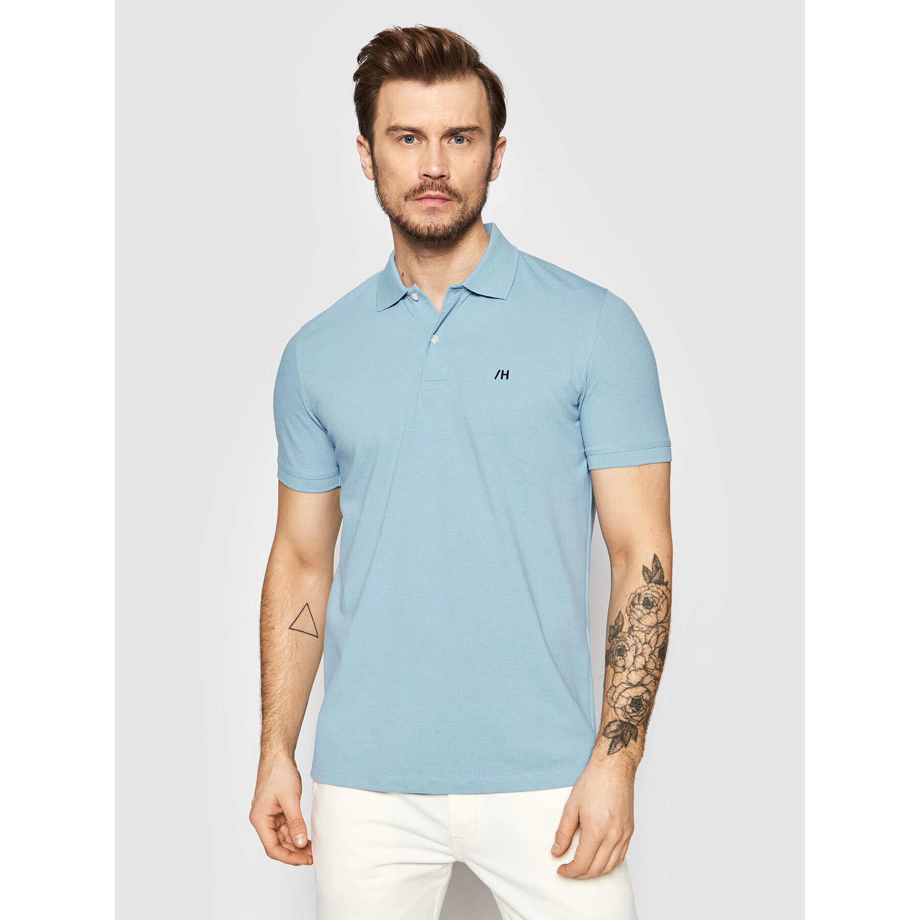 Selected Homme Pólóing Aze 16082840 Kék Regular Fit - Pepit.hu