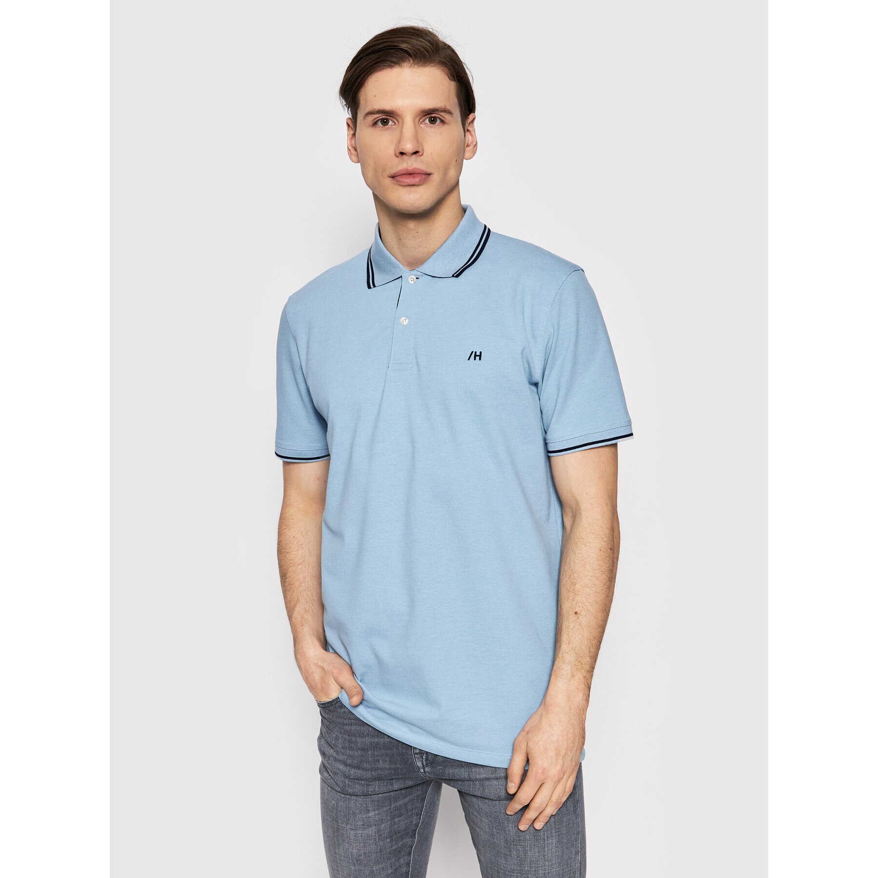 Selected Homme Pólóing Aze 16082841 Kék Regular Fit - Pepit.hu