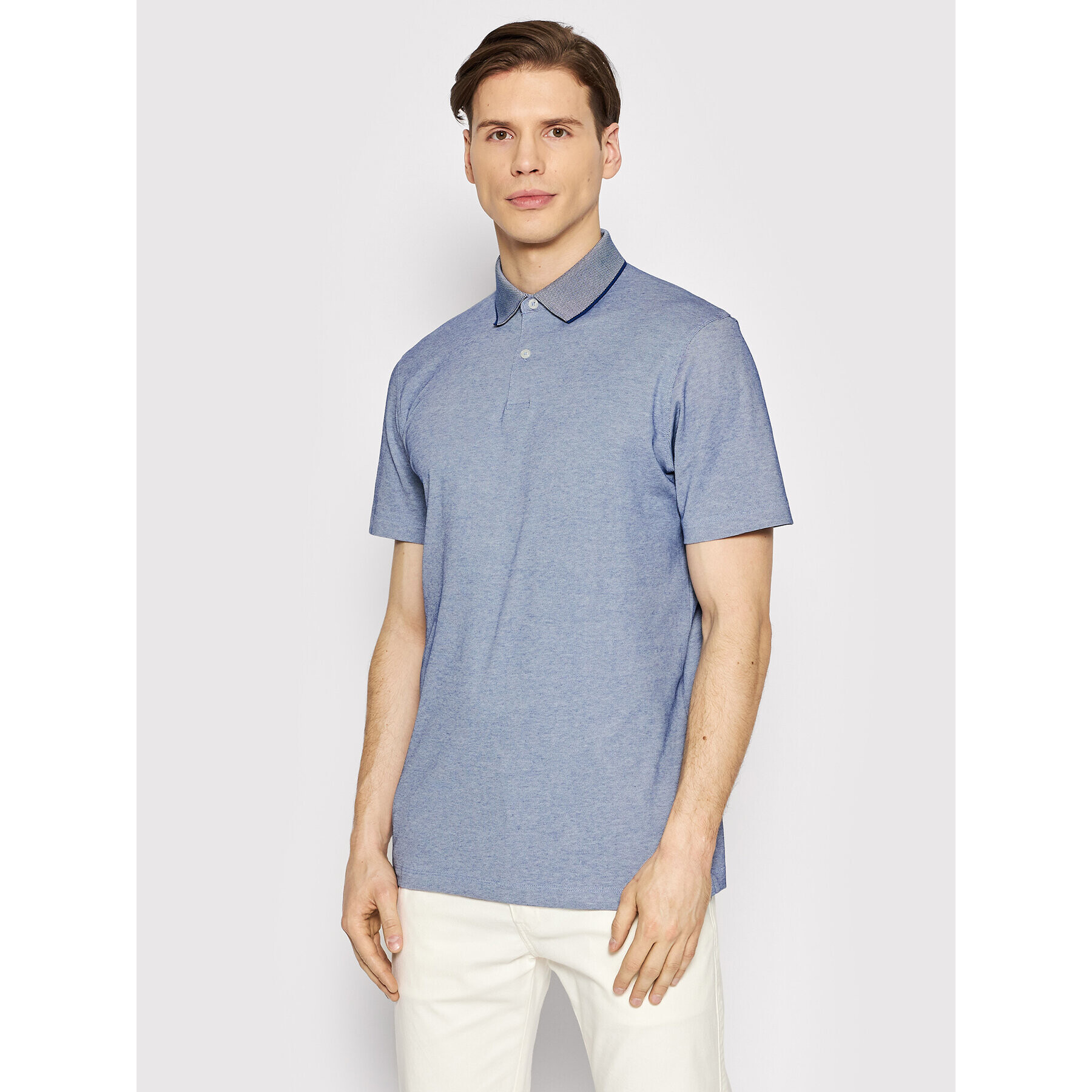 Selected Homme Pólóing Leroy 16082844 Kék Regular Fit - Pepit.hu