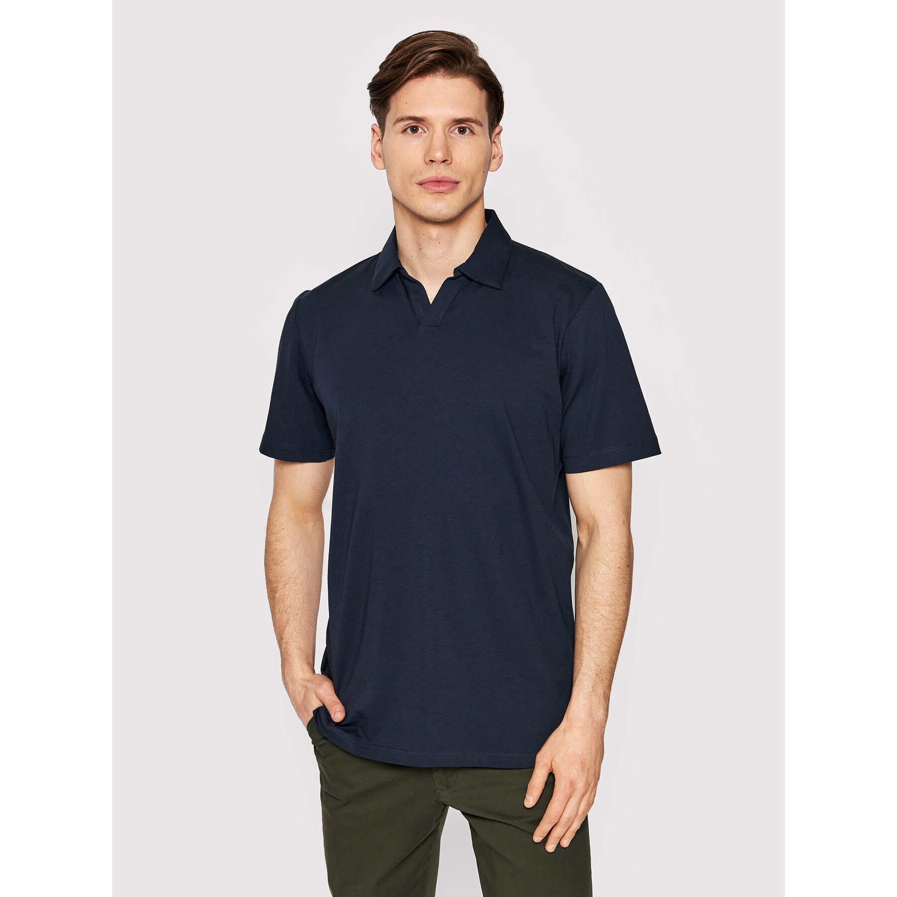 Selected Homme Pólóing Rino 16083385 Sötétkék Regular Fit - Pepit.hu