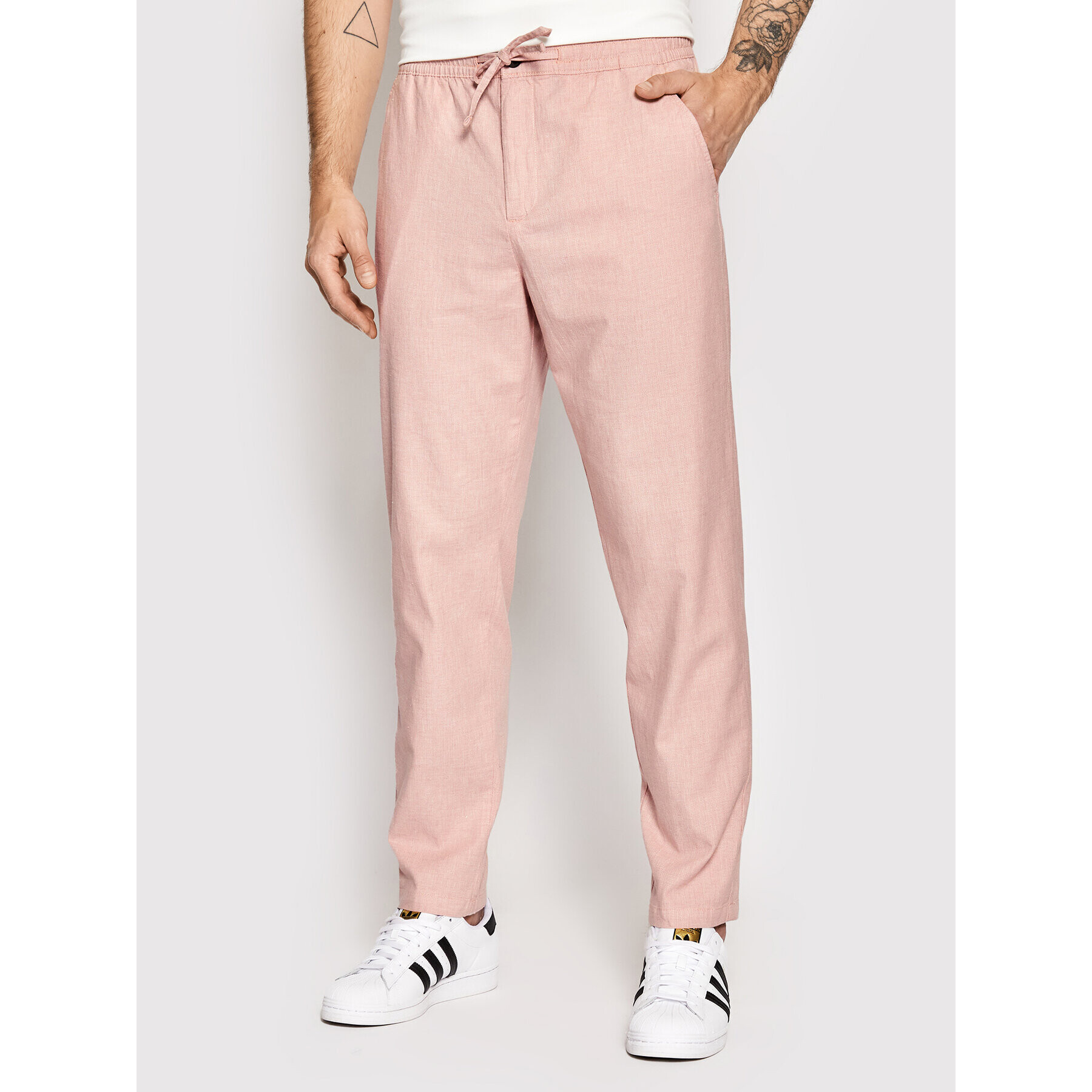 Selected Homme Szövet nadrág Newton 16083584 Rózsaszín Slim Fit - Pepit.hu