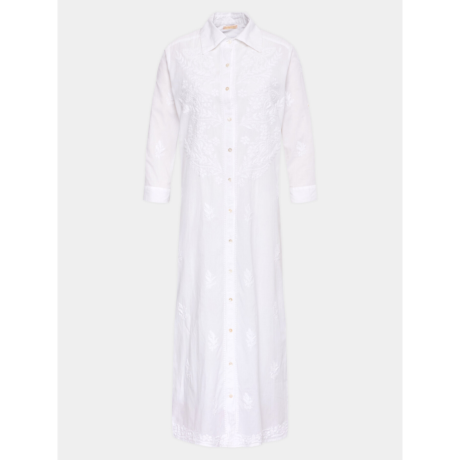 Selmark Ing ruha Vestido BC069 Fehér Regular Fit - Pepit.hu