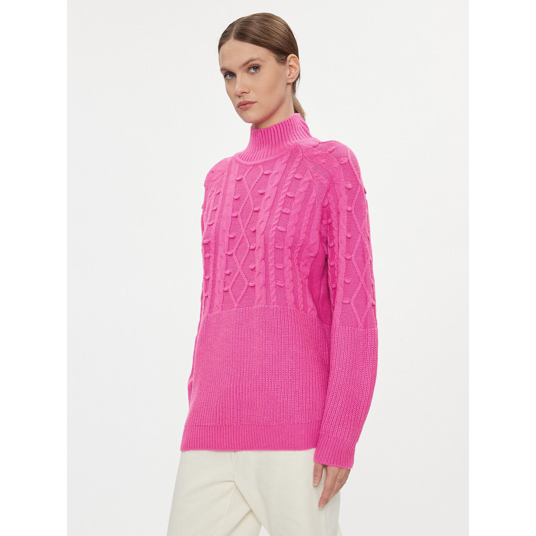 Silvian Heach Sweater GPA23251LU Rózsaszín Regular Fit - Pepit.hu