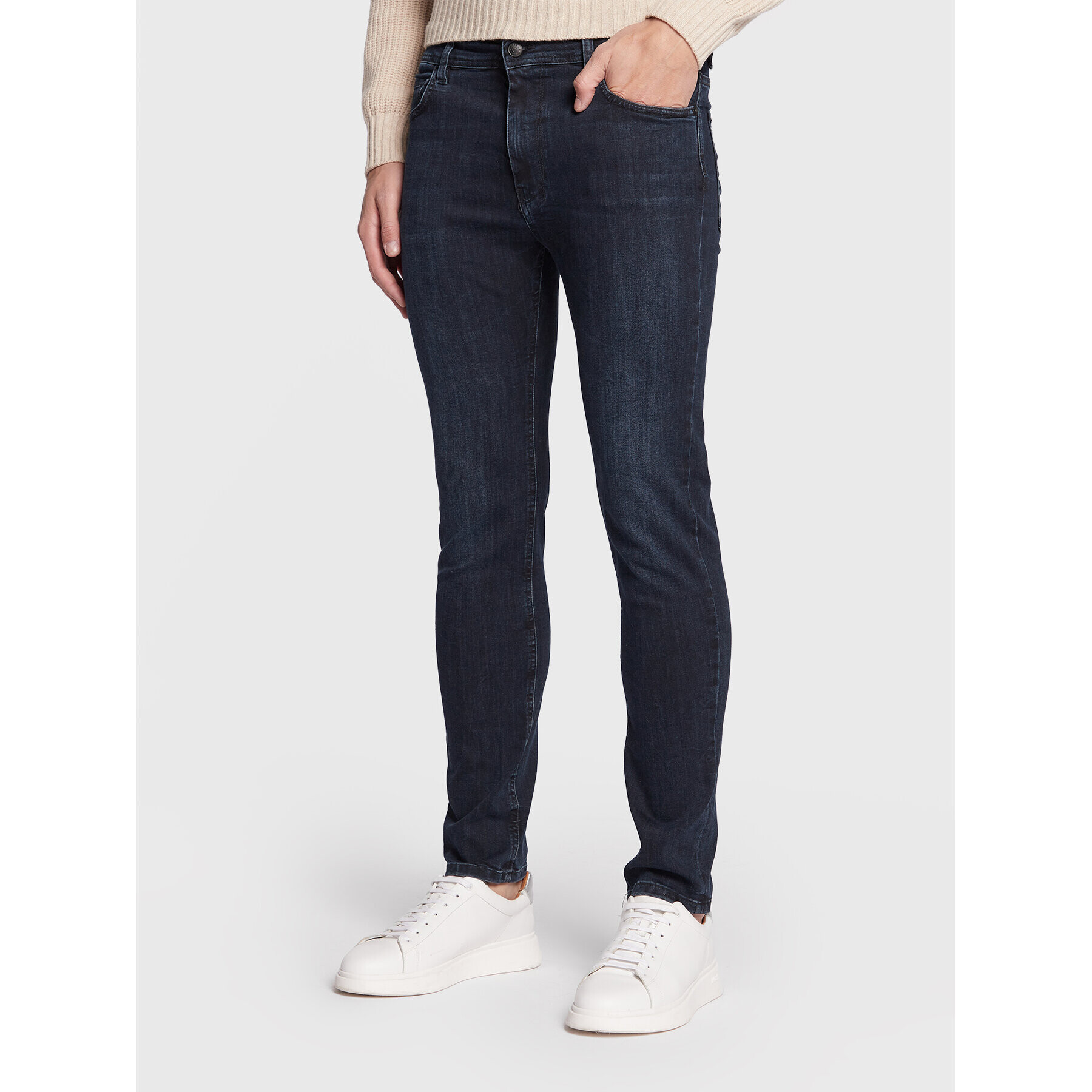 Sisley Farmer 4OE7SE00X Sötétkék Skinny Fit - Pepit.hu