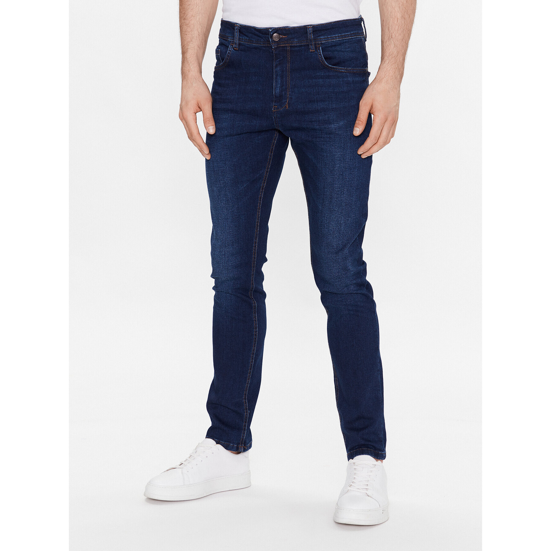 Sisley Farmer 4V2USE00O Sötétkék Slim Fit - Pepit.hu