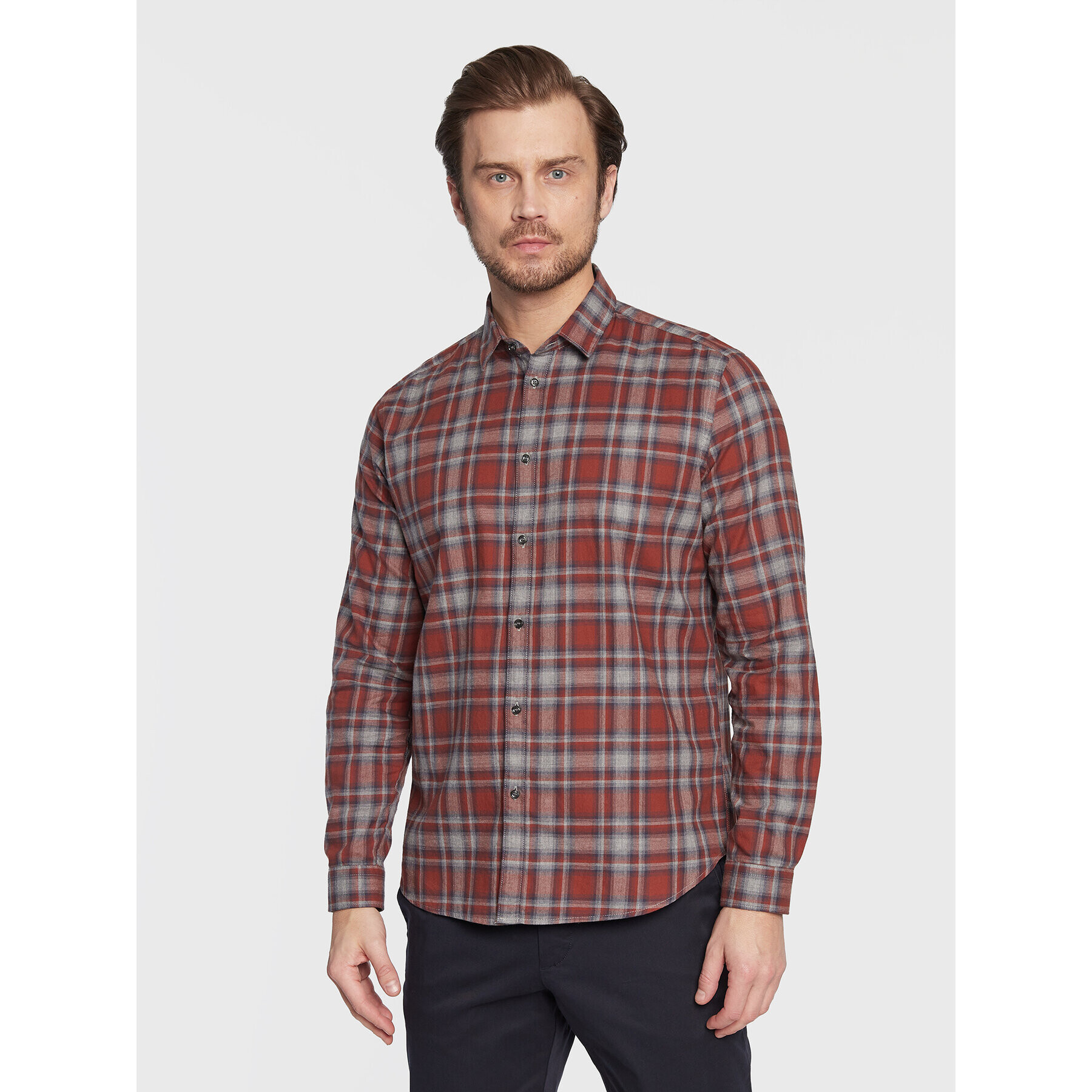 Sisley Ing 5MQWSQ01A Piros Regular Fit - Pepit.hu