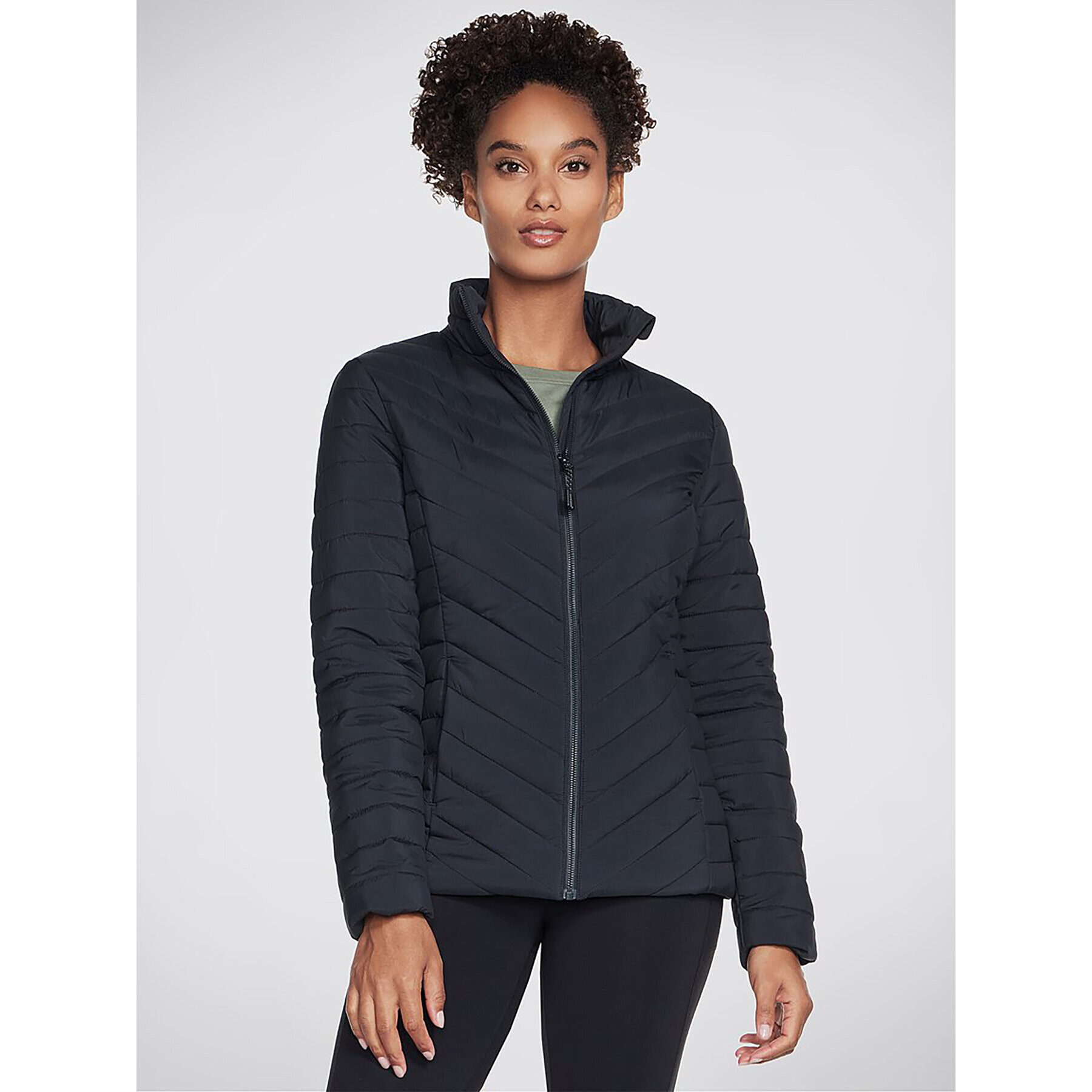 Skechers Anorák Goshield Everyday Jacket JA6 Fekete Regular Fit - Pepit.hu