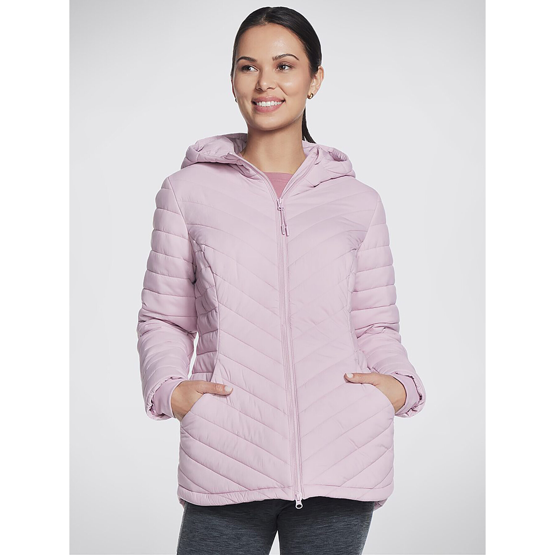 Skechers Anorák Goshield Everyday Parka JA5 Rózsaszín Regular Fit - Pepit.hu