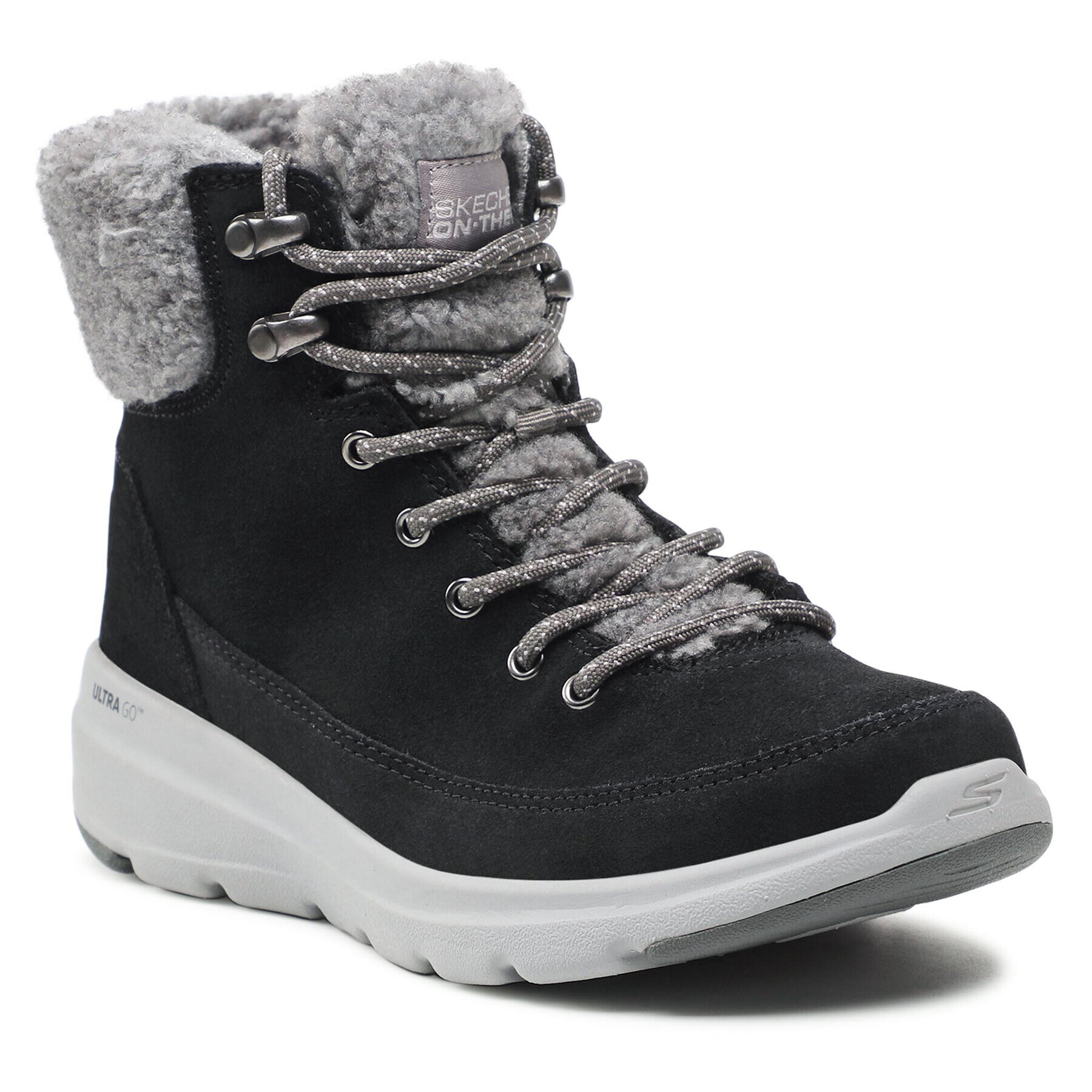 Skechers Bokacsizma Woodlands 16677/BKGY Fekete - Pepit.hu