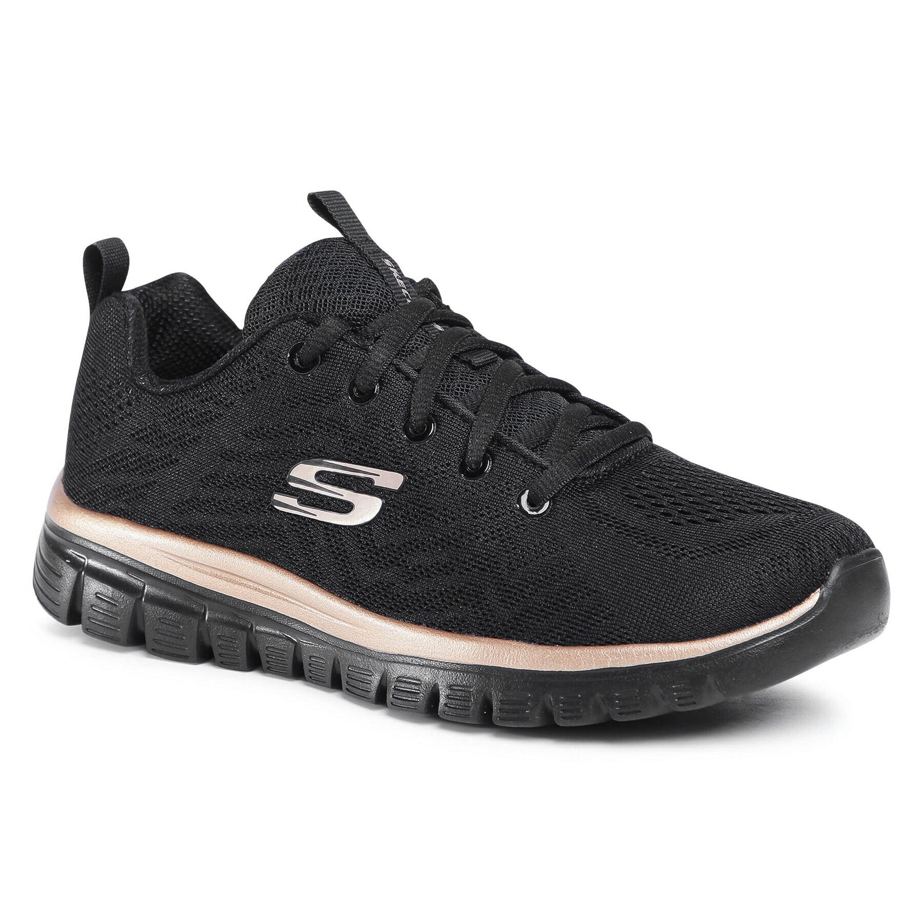 Skechers Cipő 12615/BKRG Fekete - Pepit.hu