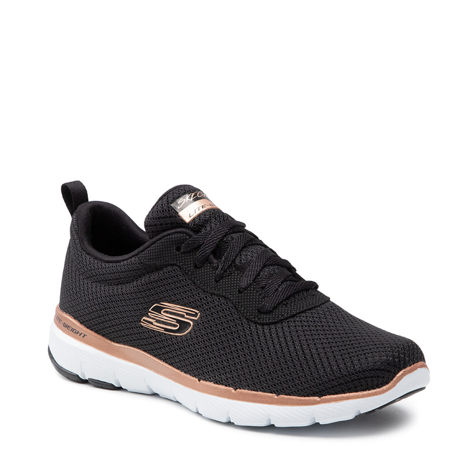 Skechers Cipő Flex Appeal 3.0 13070/BKRG Fekete - Pepit.hu