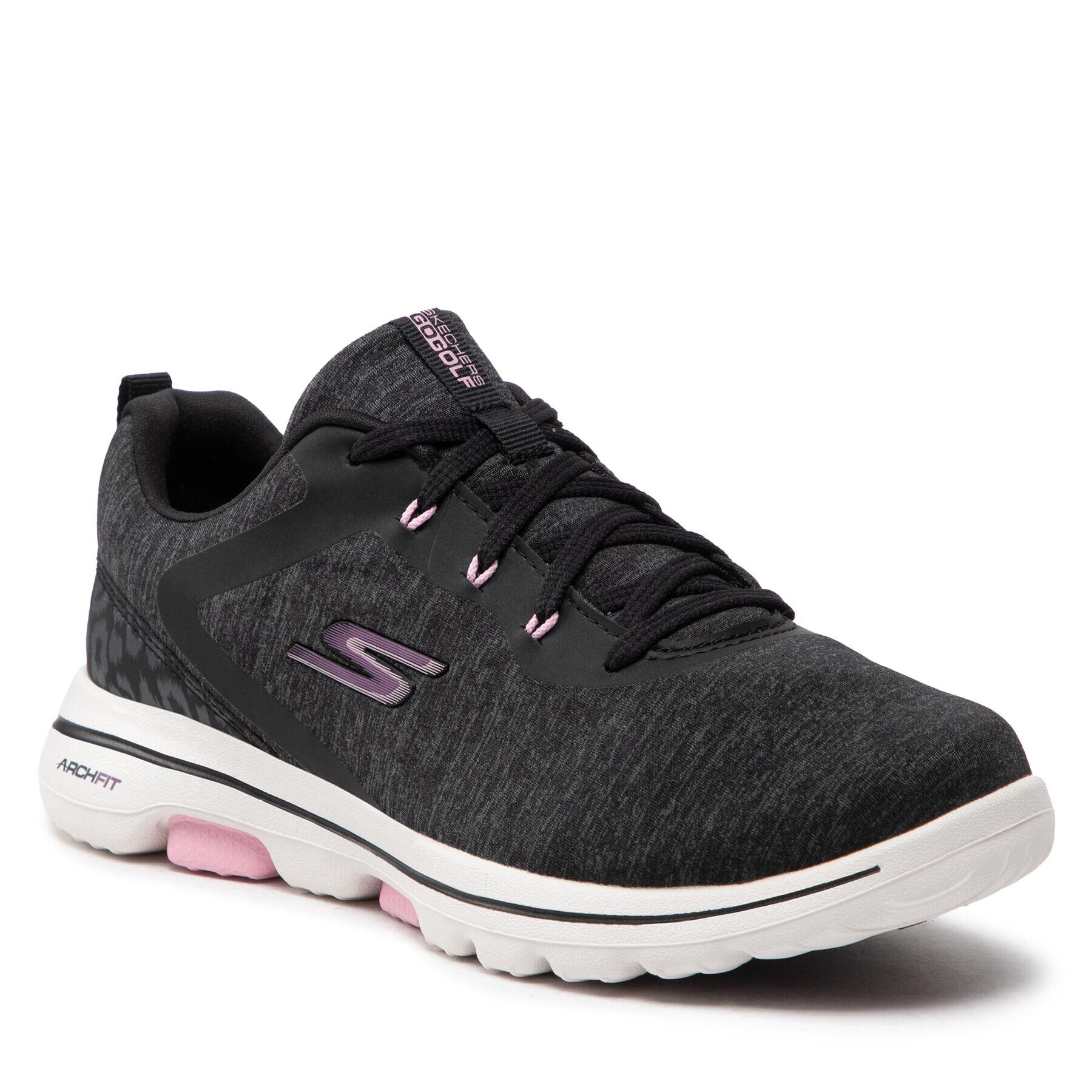 Skechers Cipő Go Golf Walk 5 123034/BKPK Fekete - Pepit.hu