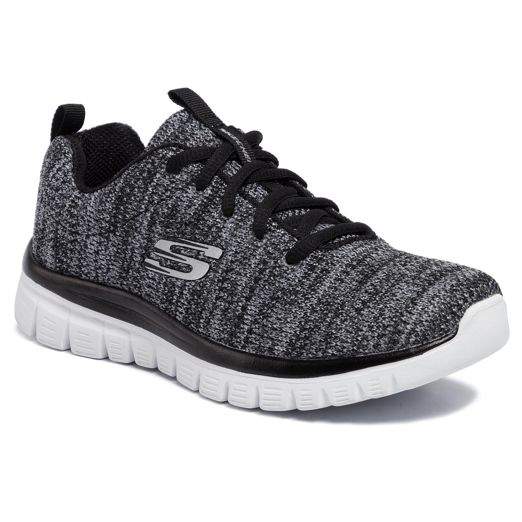 Skechers Cipő Twisted Fortune 12614/BKW Szürke - Pepit.hu