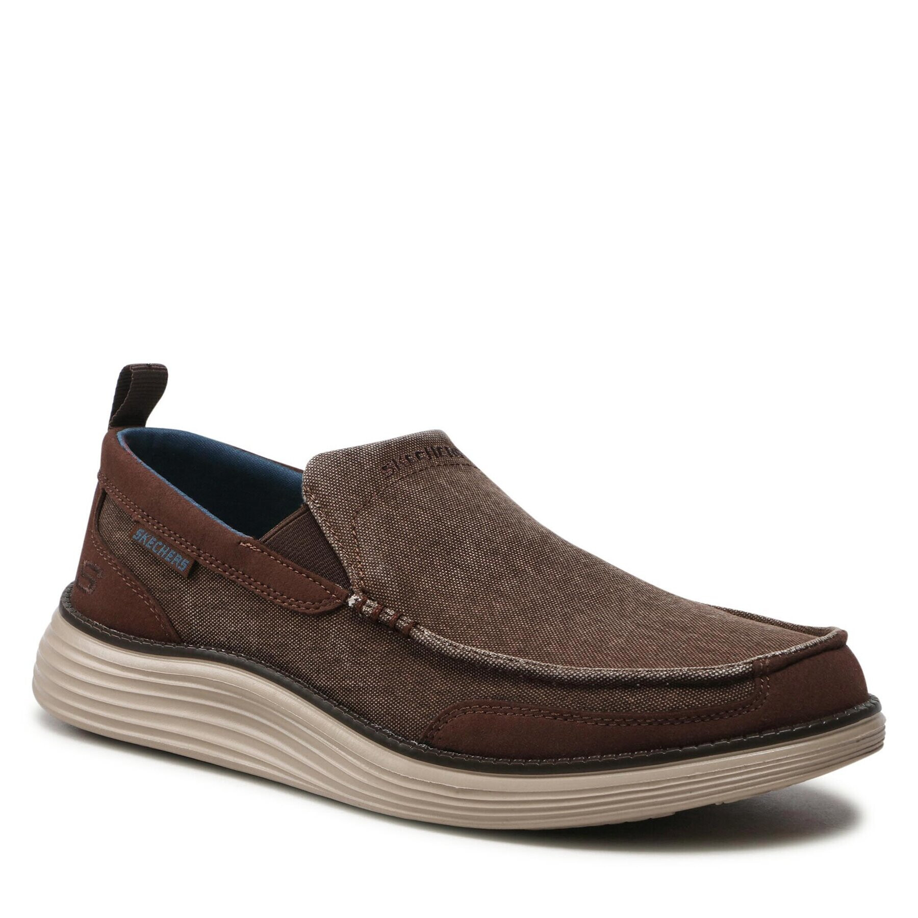 Skechers Félcipő Lenton 65901/BRN Barna - Pepit.hu